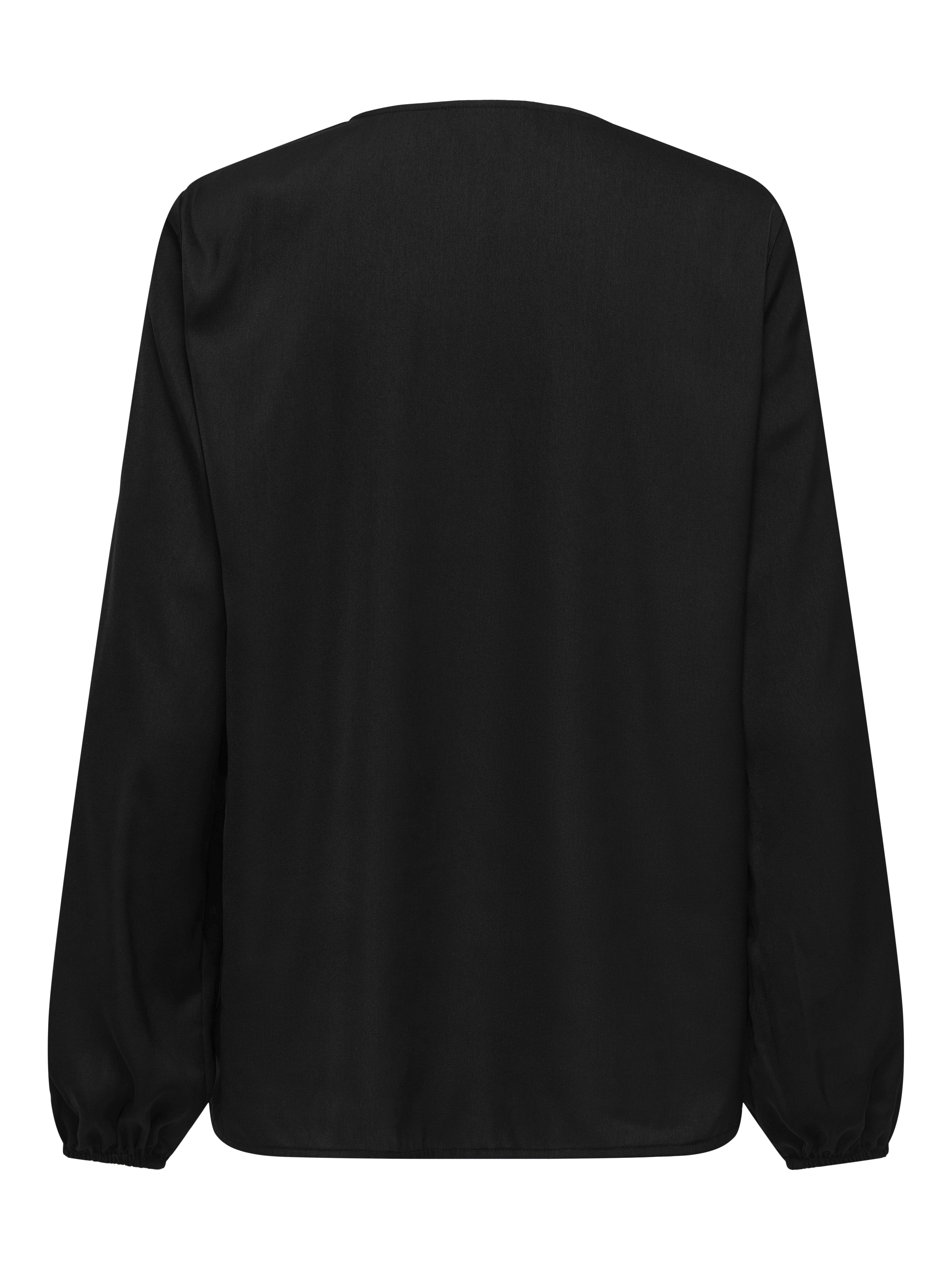 Only Shirt met lange mouwen ONLLUCY LIFE LS V-NECK TOP WVN