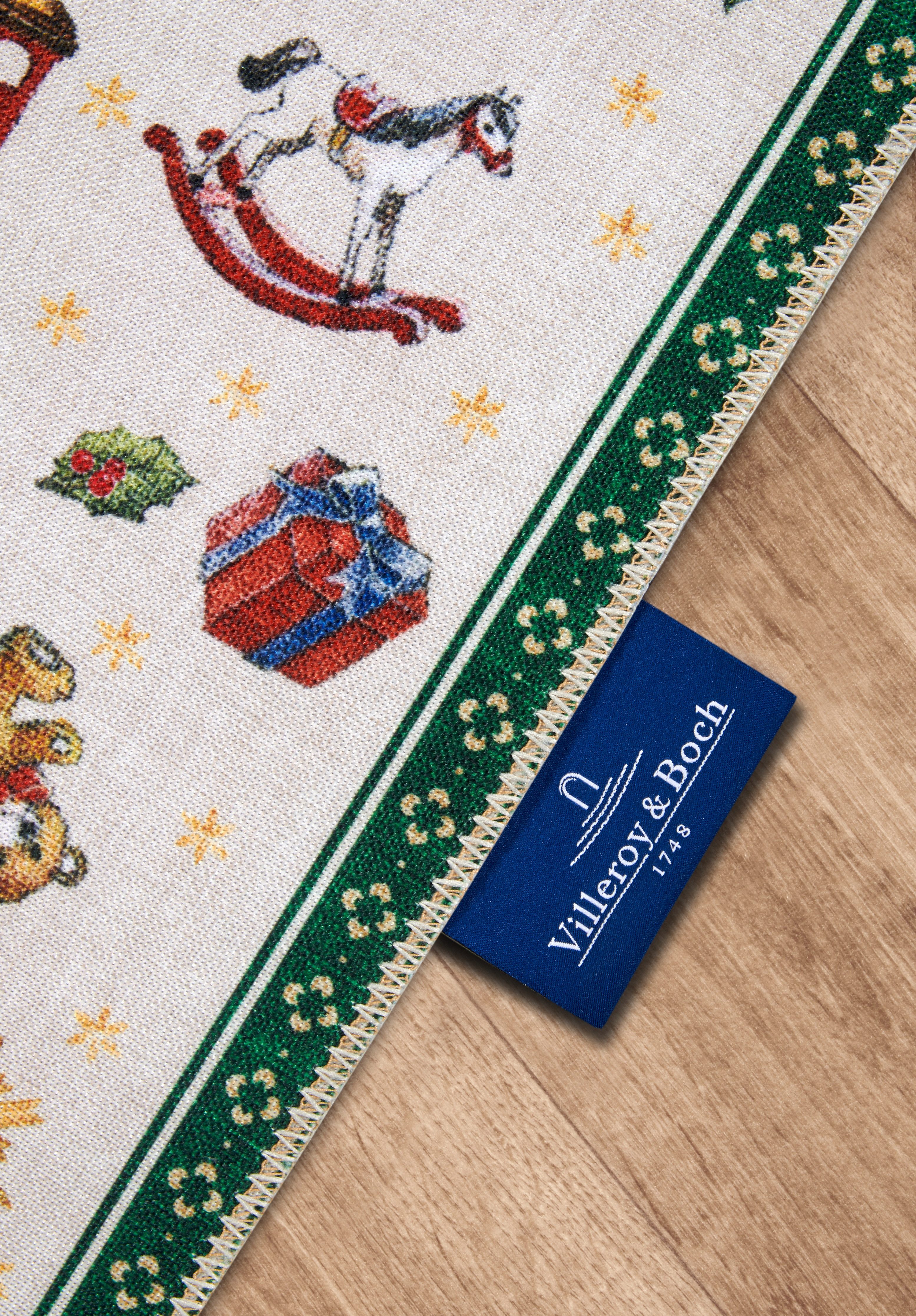 Villeroy & Boch Vloerkleed Nostalgic Toy's Delight, vierkant, rond en loper Kerst, woonkamer, hal, cadeau, Toys Delight, decoratie