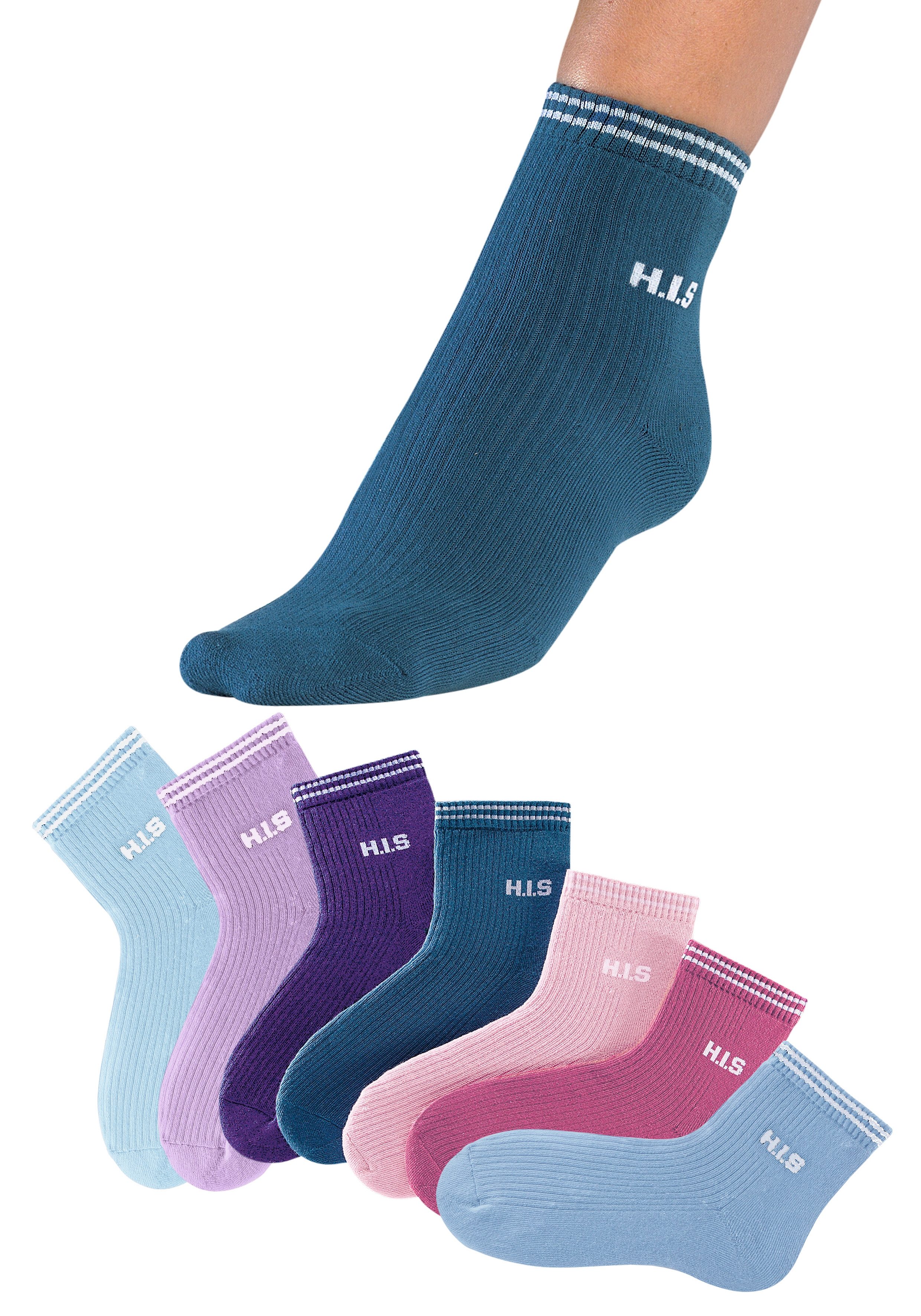 H.I.S Korte sokken met frotté (set, 7 paar)
