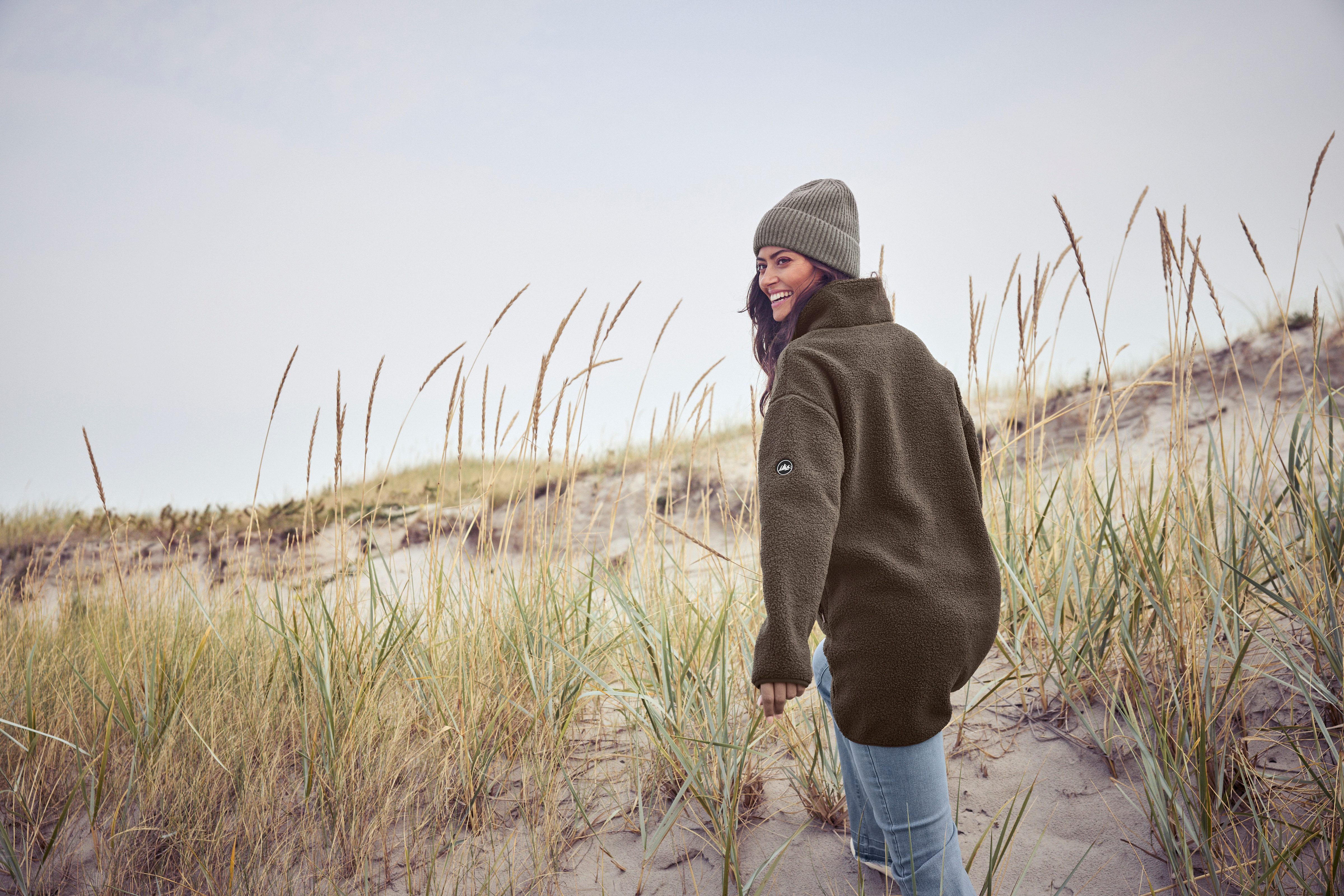 Polarino Fleecejack van fleece, ademend, sneldrogend
