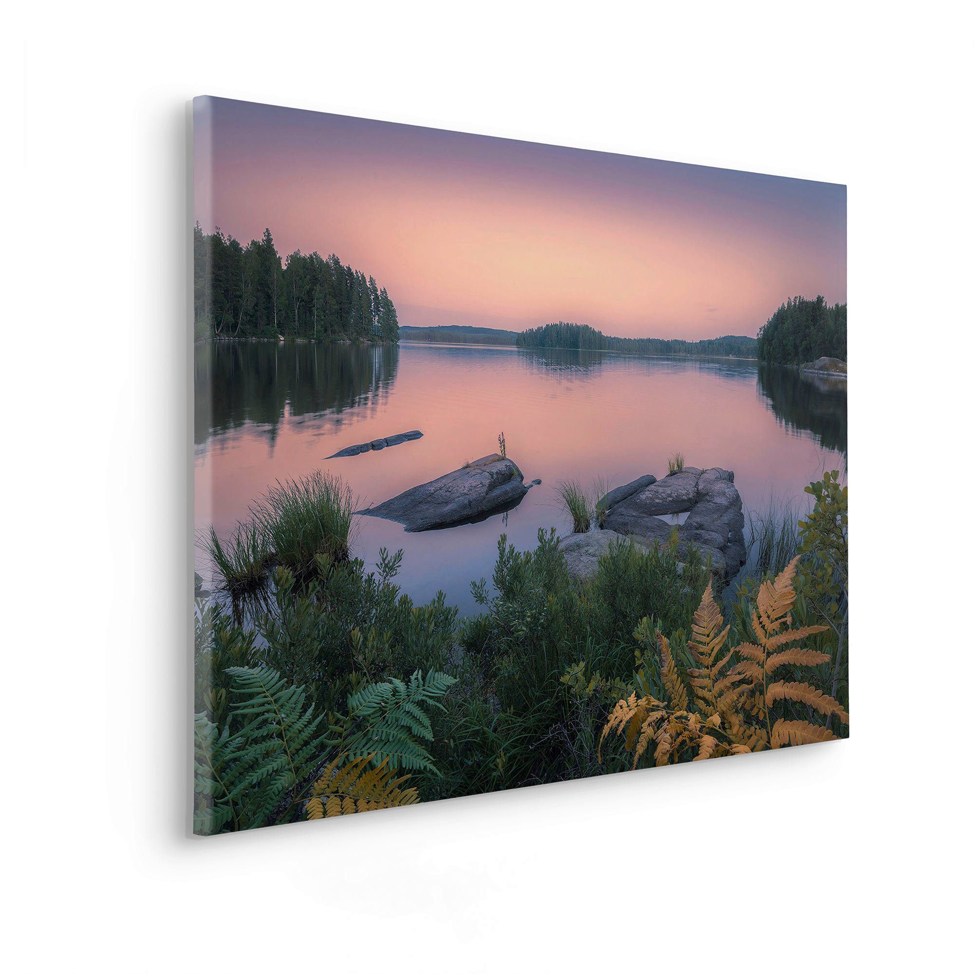 Komar Artprint op linnen Swedish Blues - Afmeting 90 x 60 cm (1 stuk)