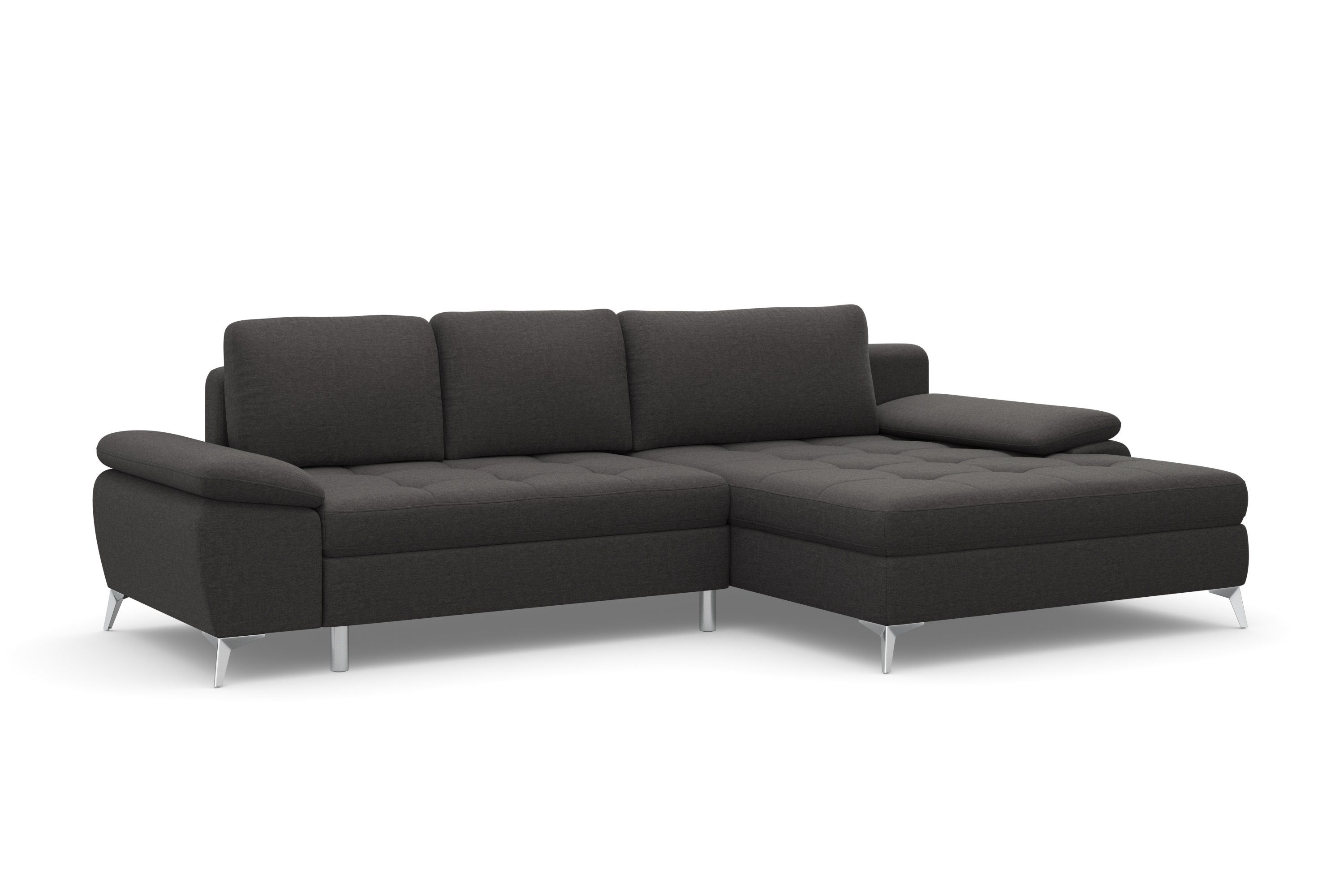 sit&more Hoekbank Latigo L-vorm met mega-récamier, naar keuze met slaapfunctie en bedkist