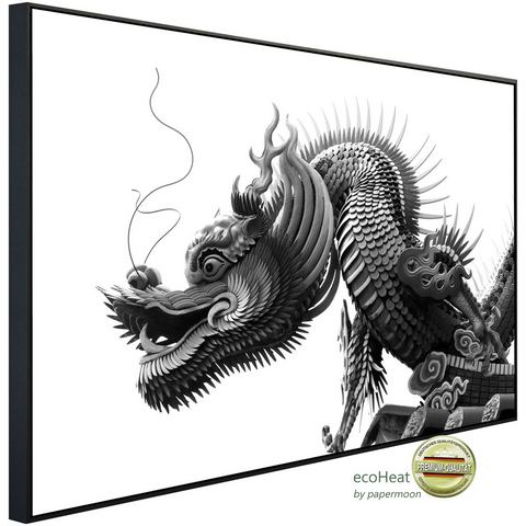 Papermoon Infraroodverwarming Chinesischer Drache Schwarz & Weiß