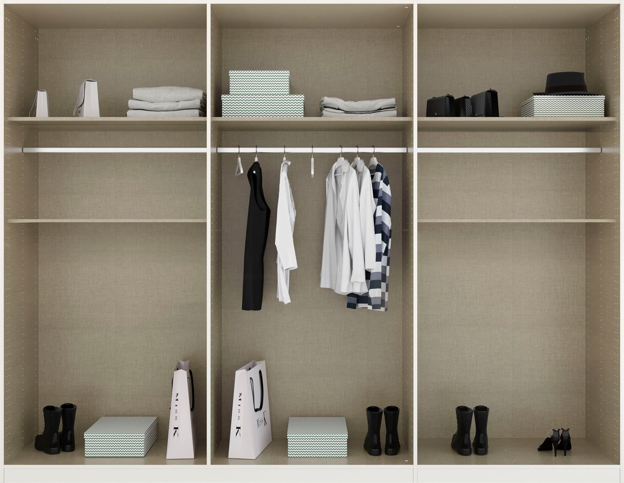 rauch Draaideurkast Kledingkast kast garderobe waskast TICAO met 2 ruime lades, veel opbergruimte made in germany