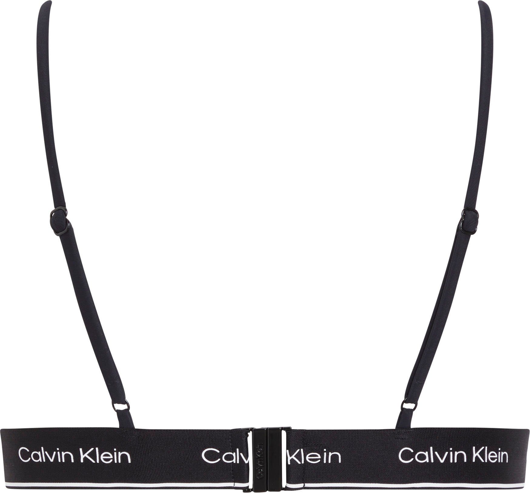 Calvin Klein Swimwear Triangel-bikinitop TRIANGLE-RP met logo op de onderste band