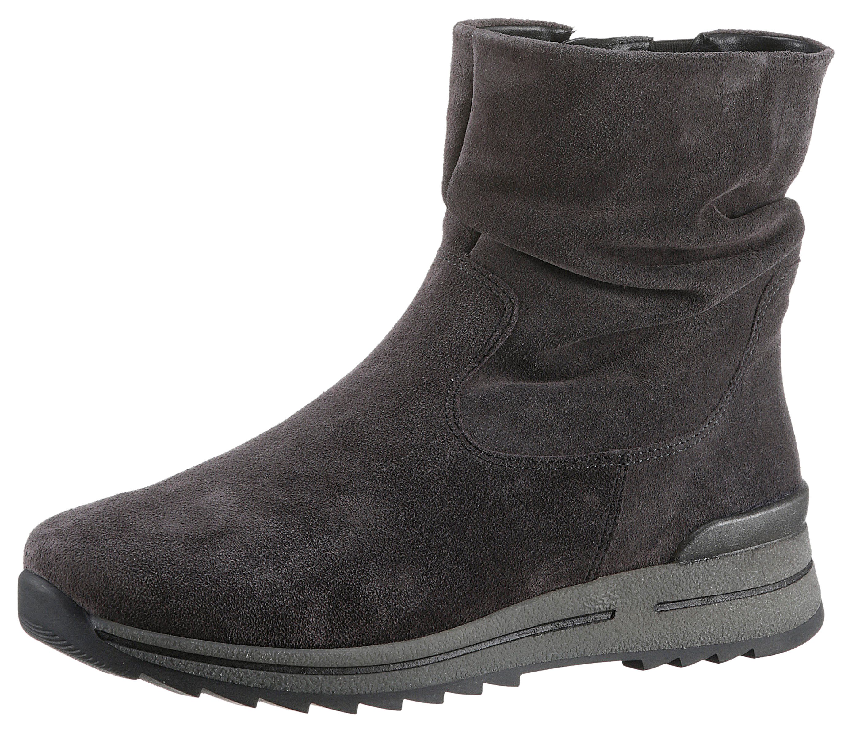 Ara Boots zonder sluiting OSAKA enkellaars, wedge hak, casual laarzen in comfort breedte h = zeer breed