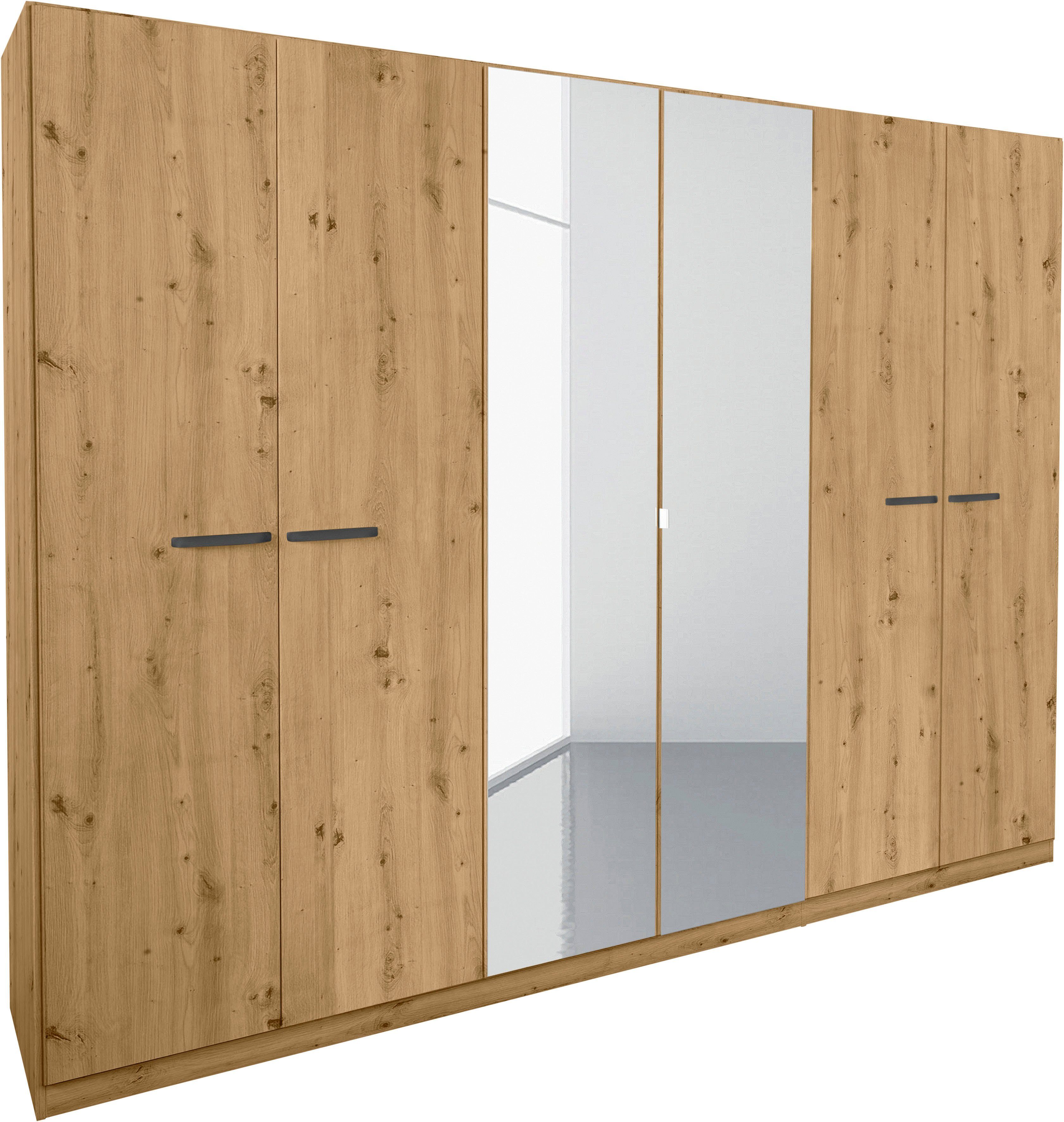 rauch Draaideurkast Kledingkast kast garderobe TOPSELLER OTELI incl. binnenindeling met 3 binnenlades extra planken optioneel met spiegel made in germany