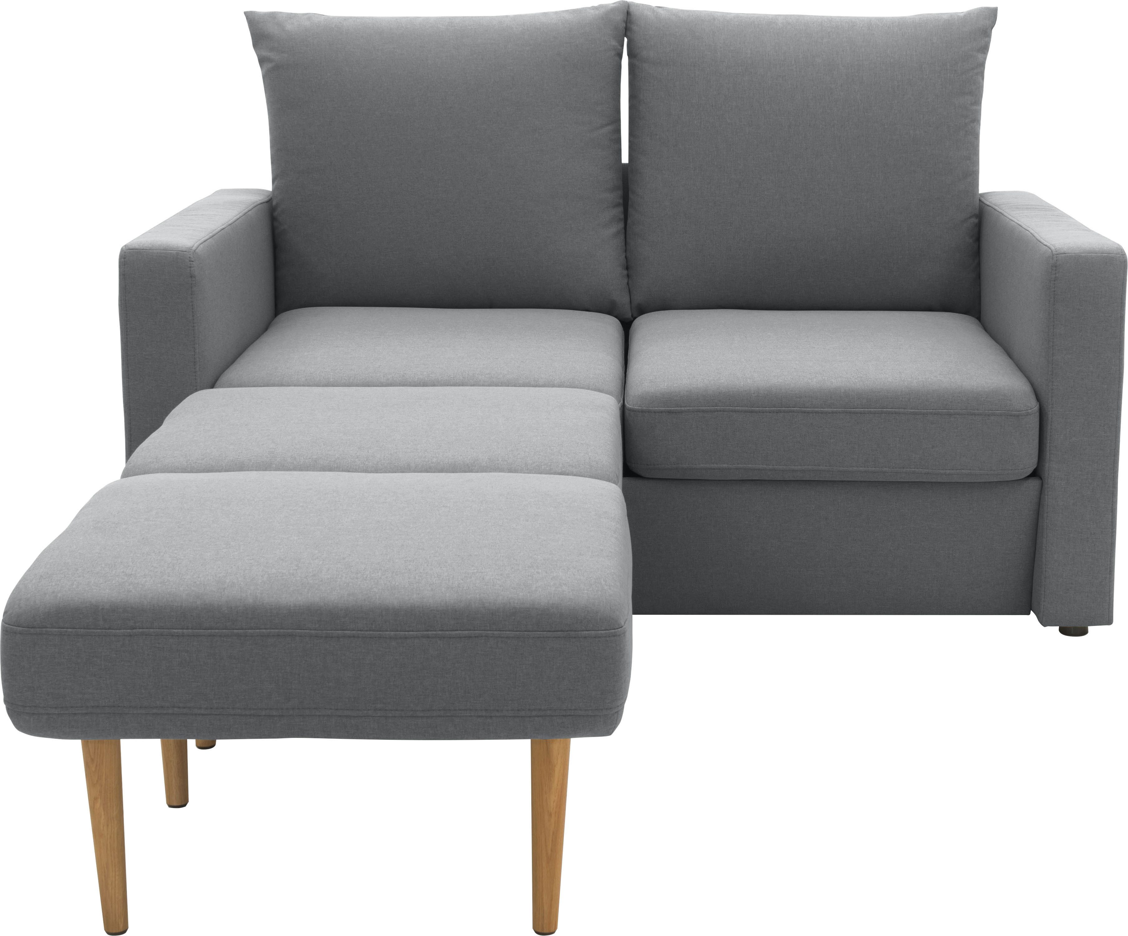 DOMO collection 2-zitsbank Slunce, buitenruimtewonder 2-zits inclusief 2 hockers, geschikt voor buiten