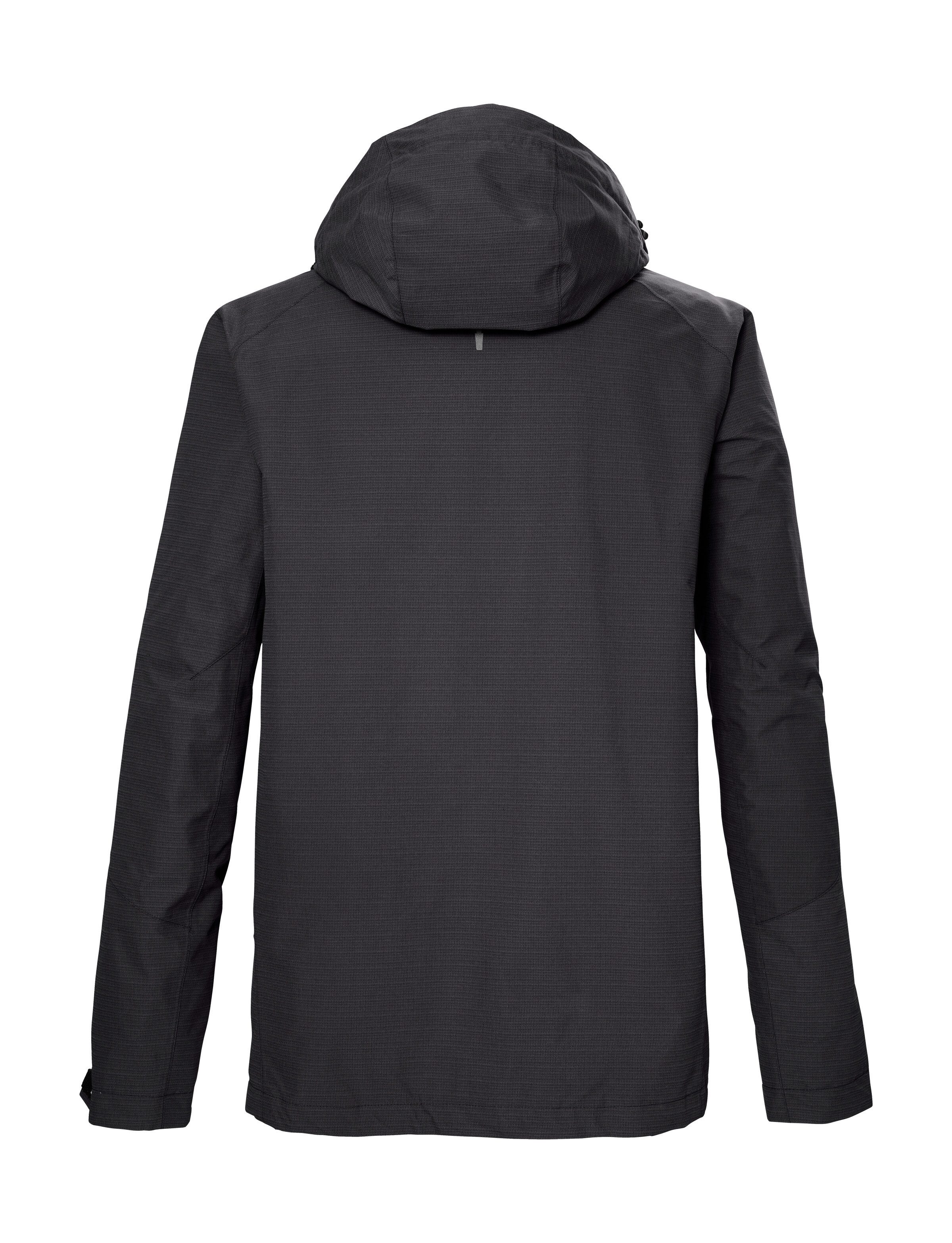 Killtec Outdoorjack KOS 256 MN JCKT_CARLEB Water- en winddichte herenjas, ademend, afneembare capuchon