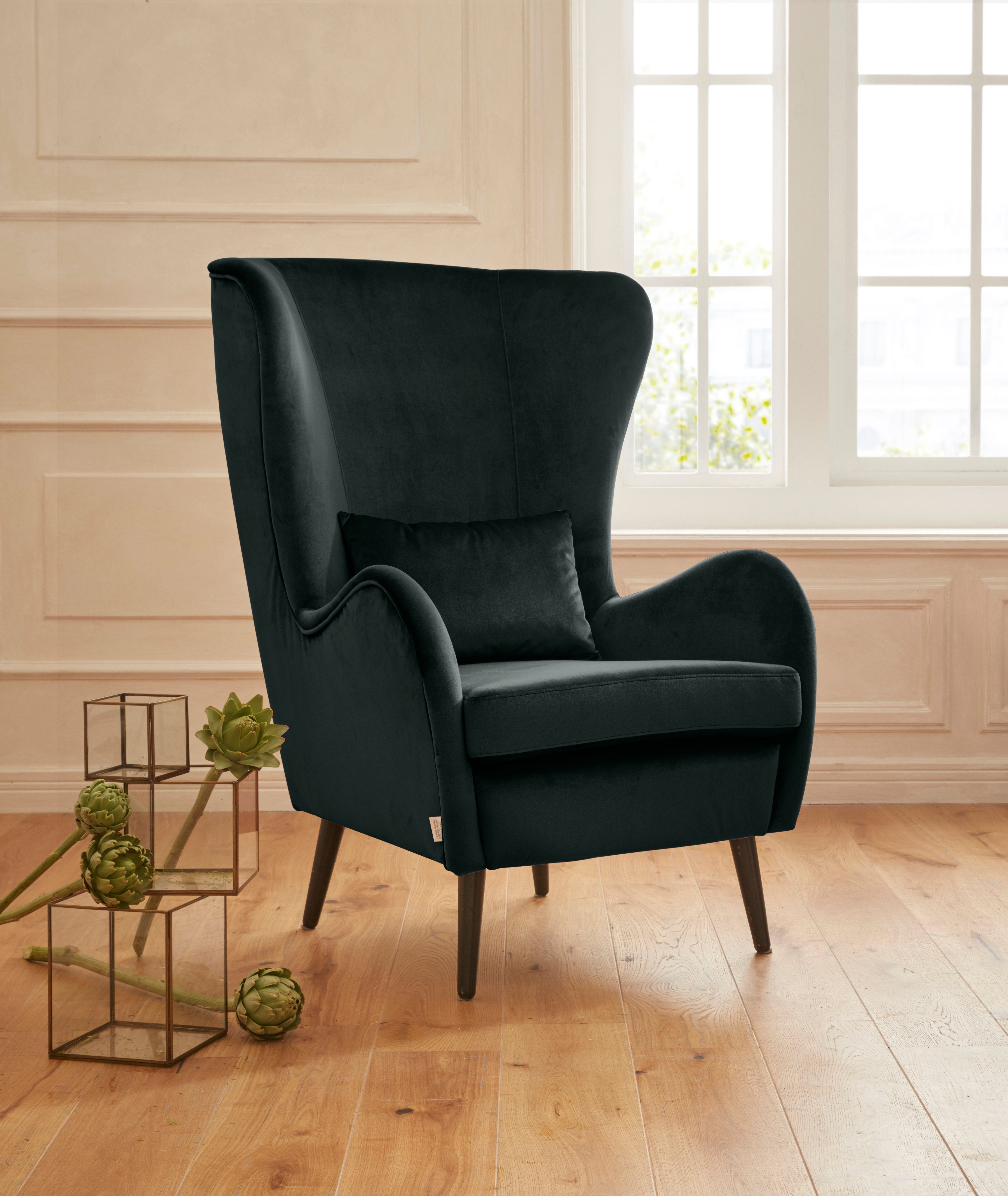 Guido Maria Kretschmer Home&Living Fauteuil Sallito, oorfauteuil, TV-stoel voor woonkamer, ook in velours cord