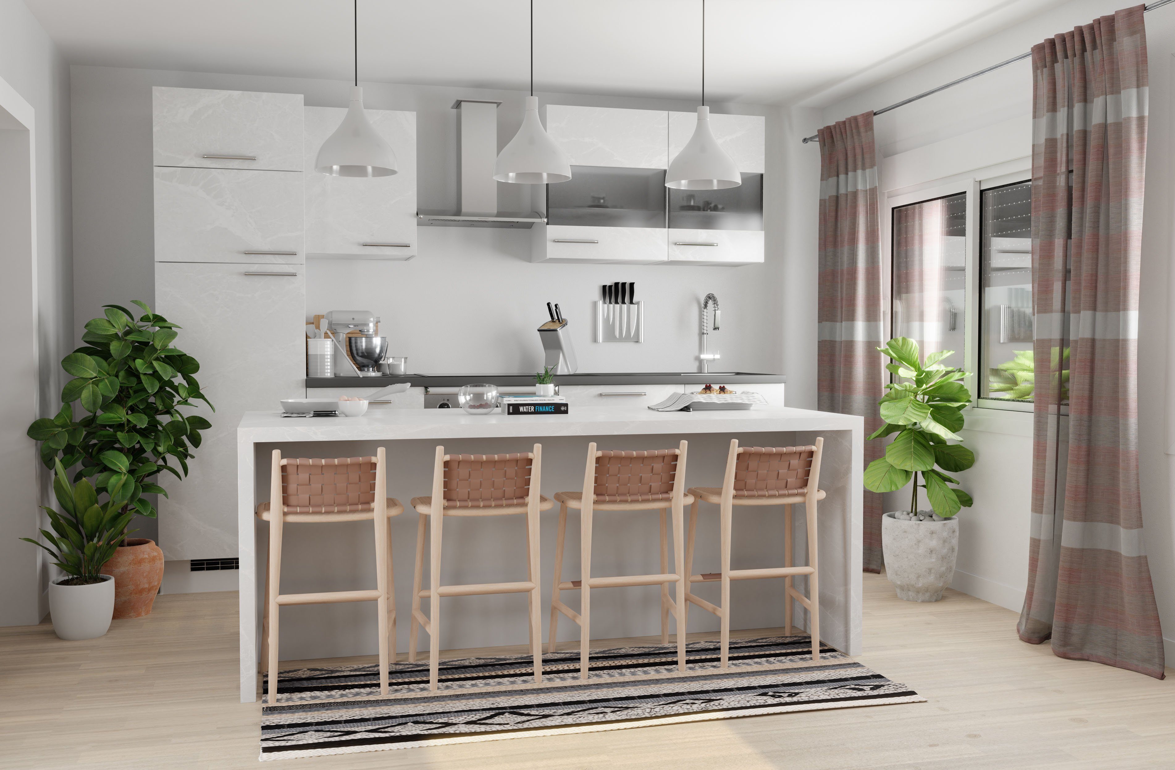 HOMING Gordijn Kadin Strepen, modern, kleurverloop, woonkamer, slaapkamer (1 stuk)