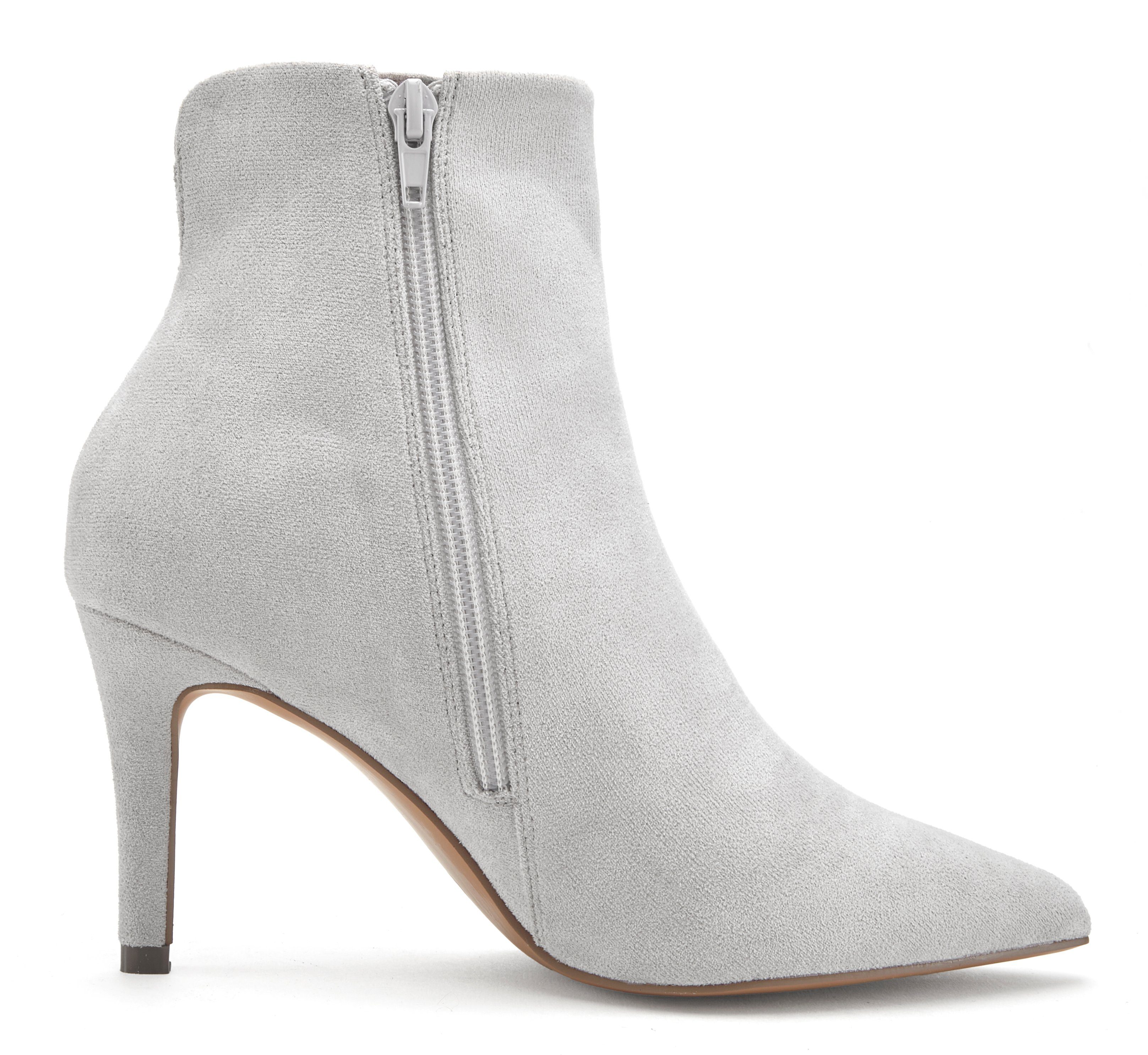 Lascana Highheel-laarsjes in spitse vorm & naaldhak, ritslaars vegan