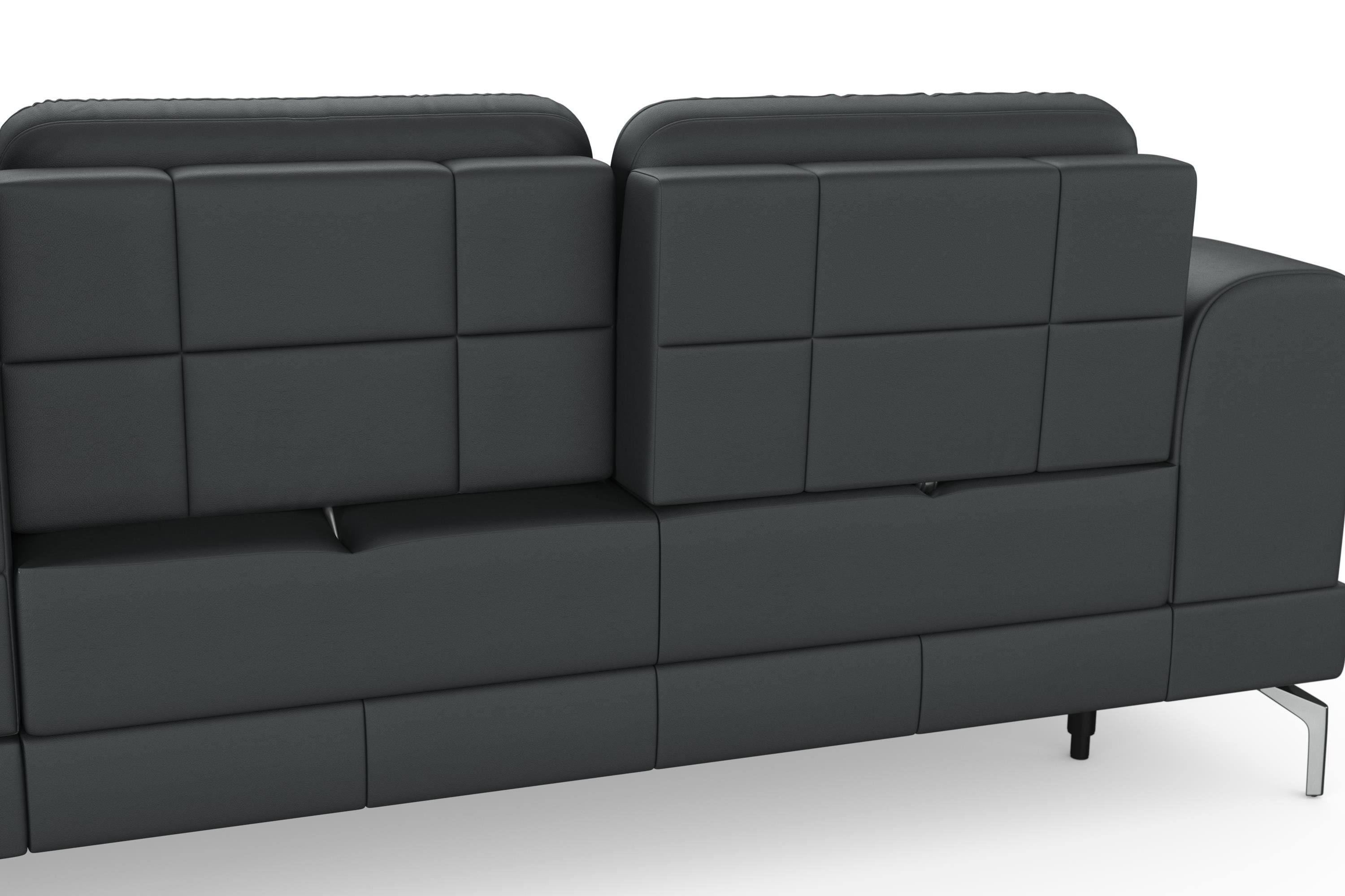 sit&more Hoekbank Bendigo L-vorm inclusief zitdiepteverstelling, bodemvrijheid 15 cm, 2 pootkleuren