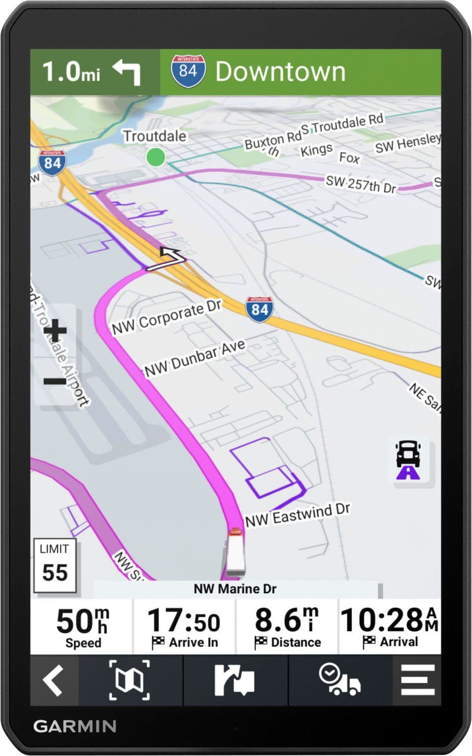 Garmin Navigatiesysteem voor vrachtwagens Dezl LGV810 EU, MT-D, GPS (1 stuk)