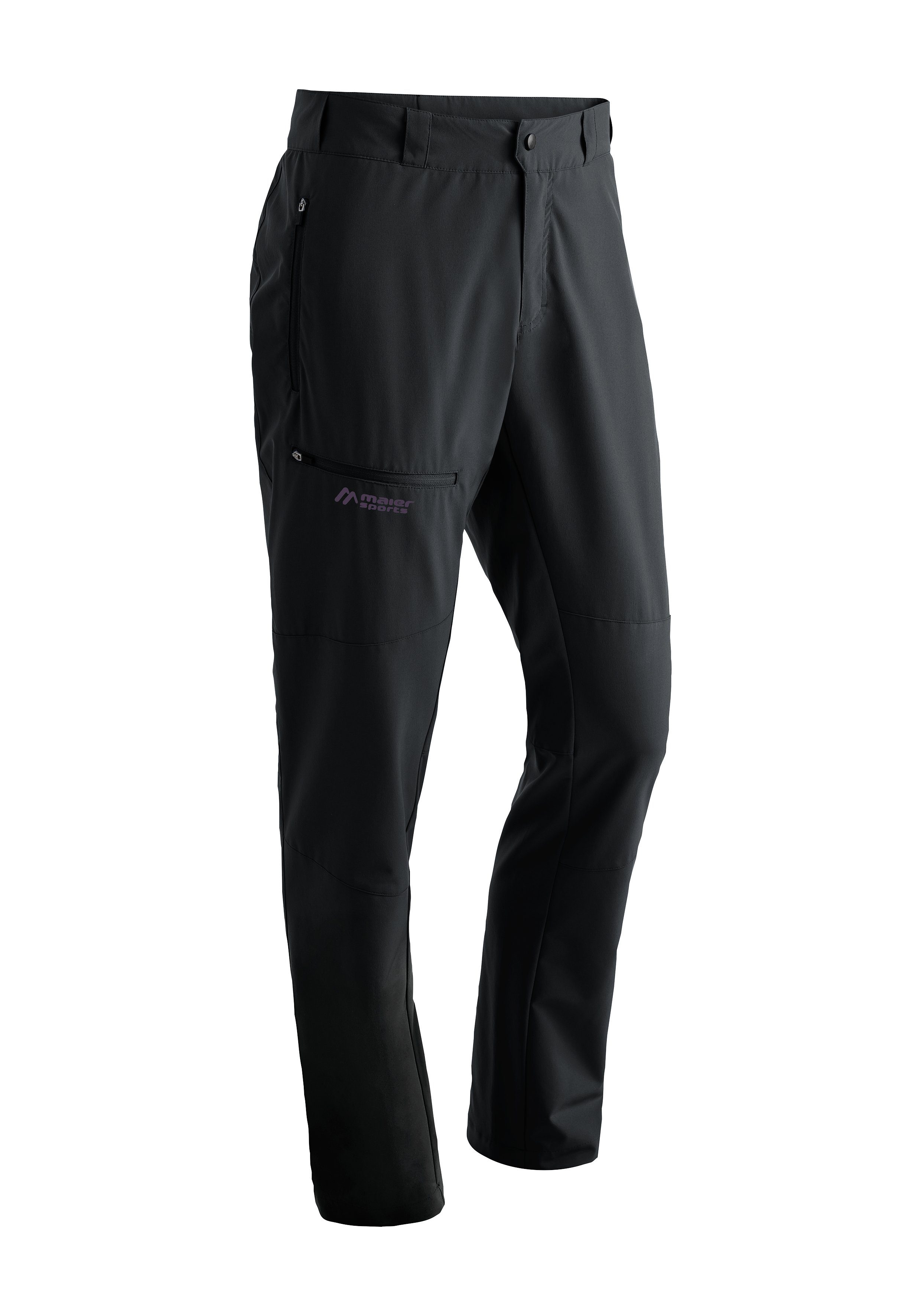 Maier Sports Functionele broek Latit M Heren wandelbroek, ademende outdoorbroek, 4 zakken, regular fit heren broeken maat 54 zwart