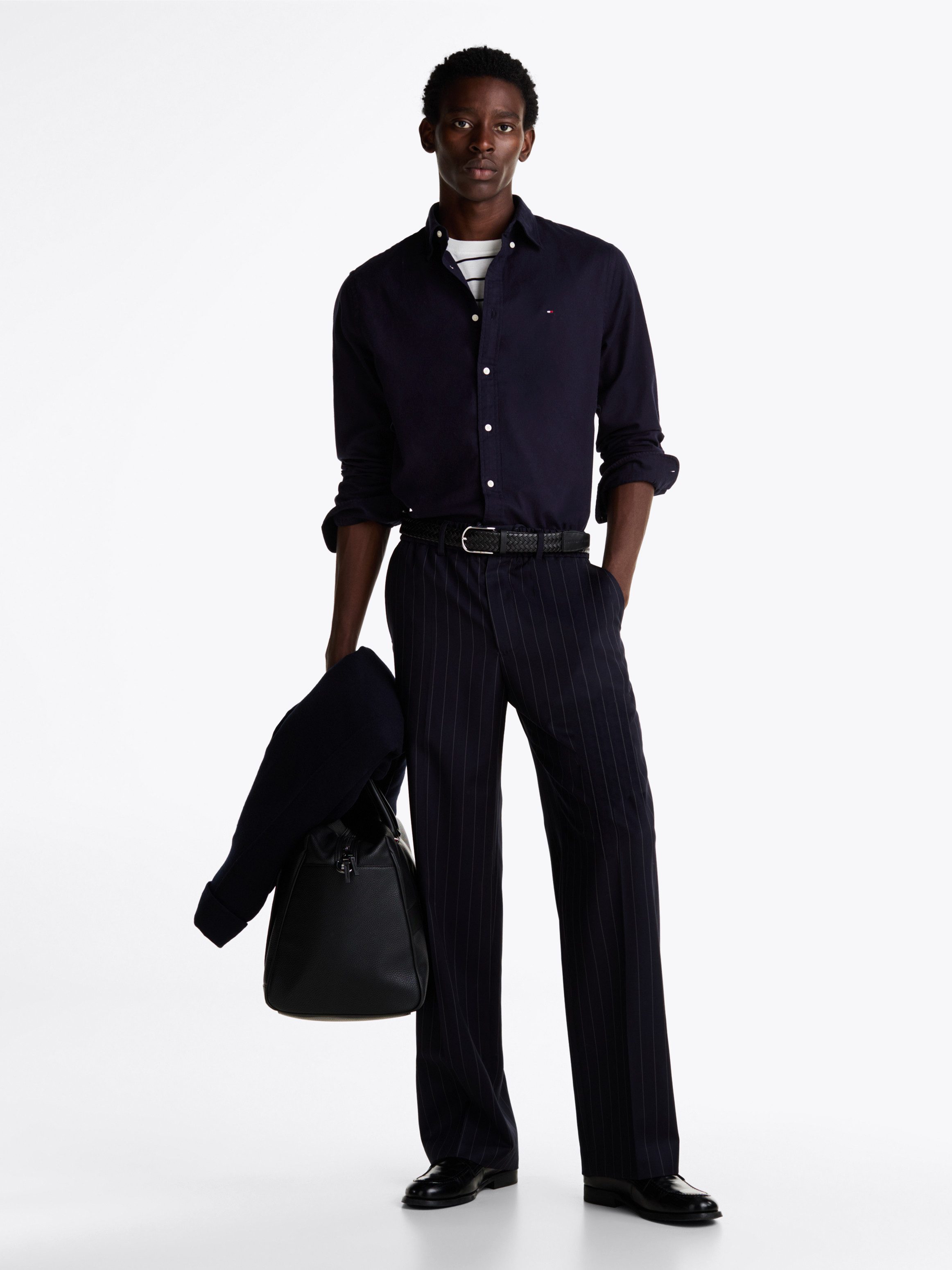 Tommy Hilfiger Businessoverhemd FLEX BRUSHED SOLID RF SHIRT