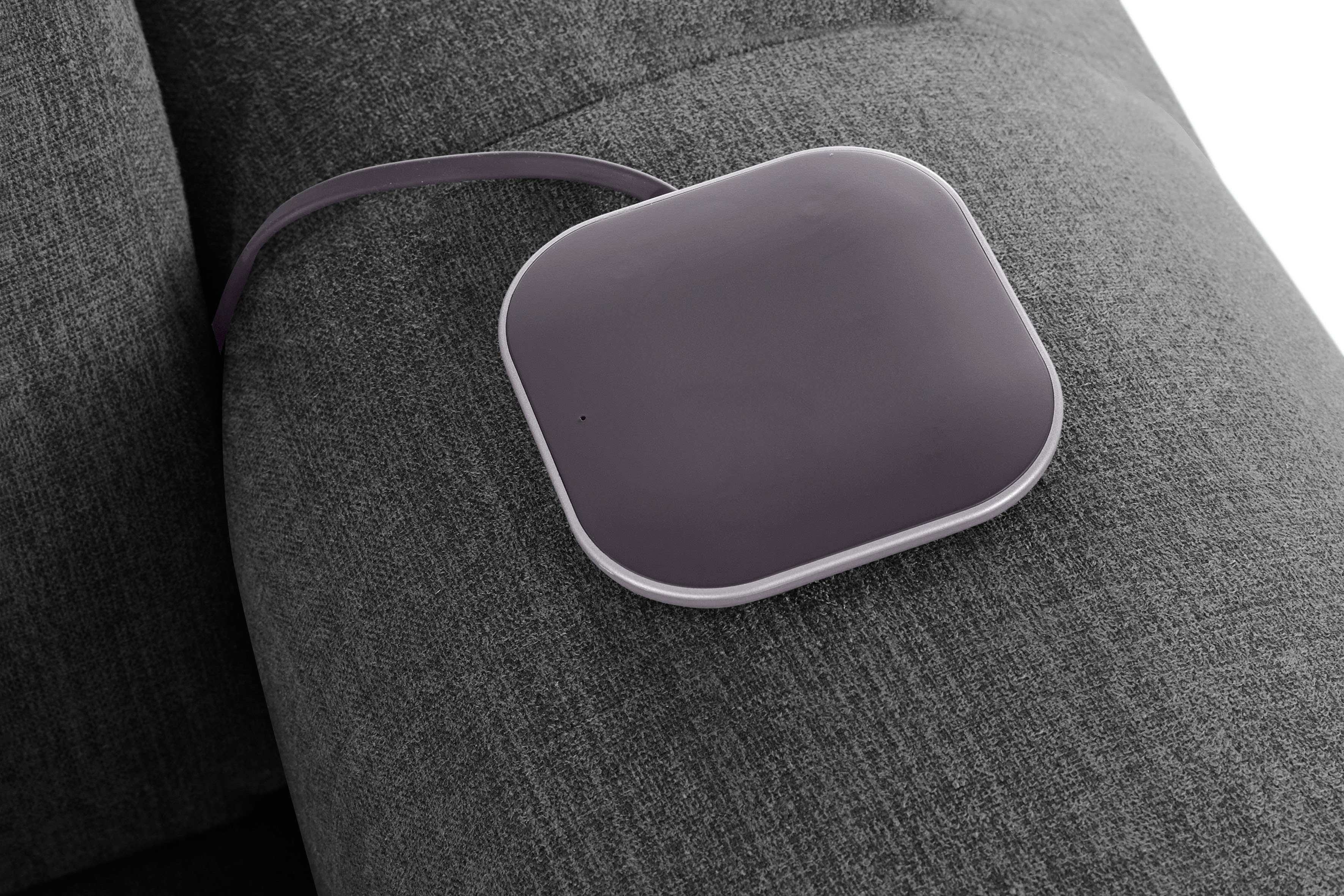 COTTA Hoekbank Mia L-vorm met 3 sierkussens 3-delige kussenset, récamier, naar keuze met of zonder rgb-verlichting