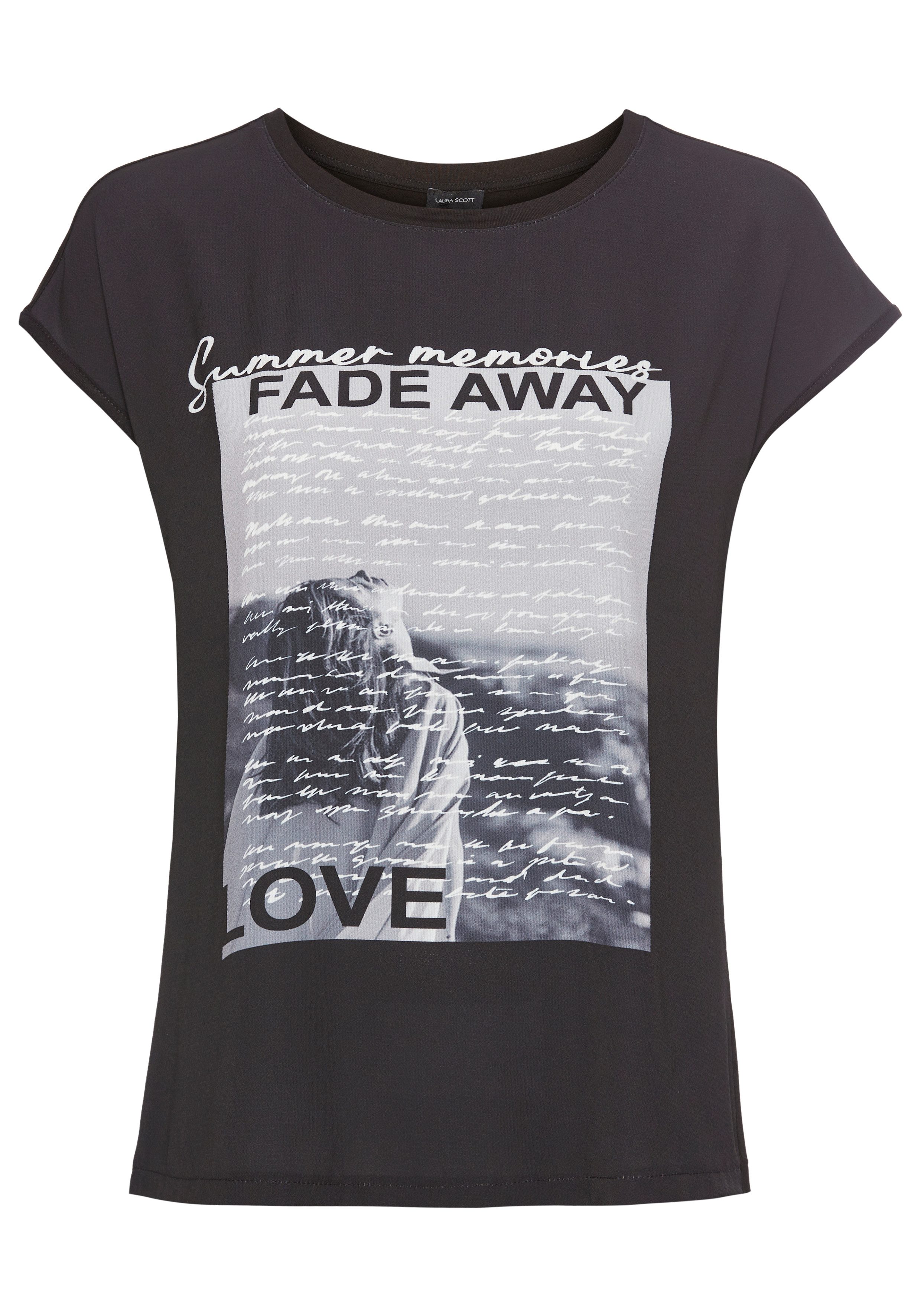 Laura Scott Shirtblouse met zomerse fotoprint - nieuwe collectie
