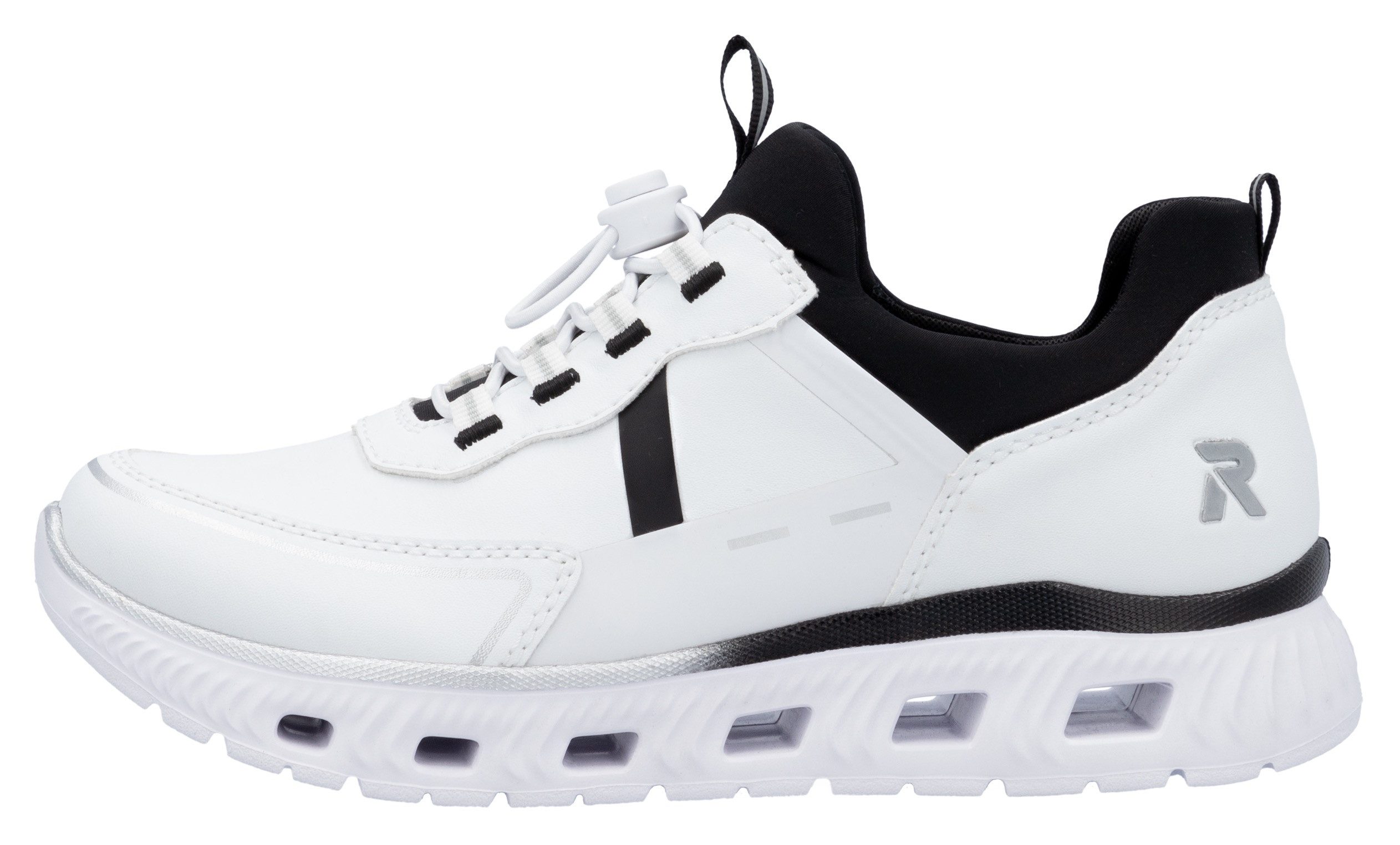 RIEKER Sport Slip-on sneakers EDINA Chunky slipper, vrijetijdsschoen in vegan verwerking