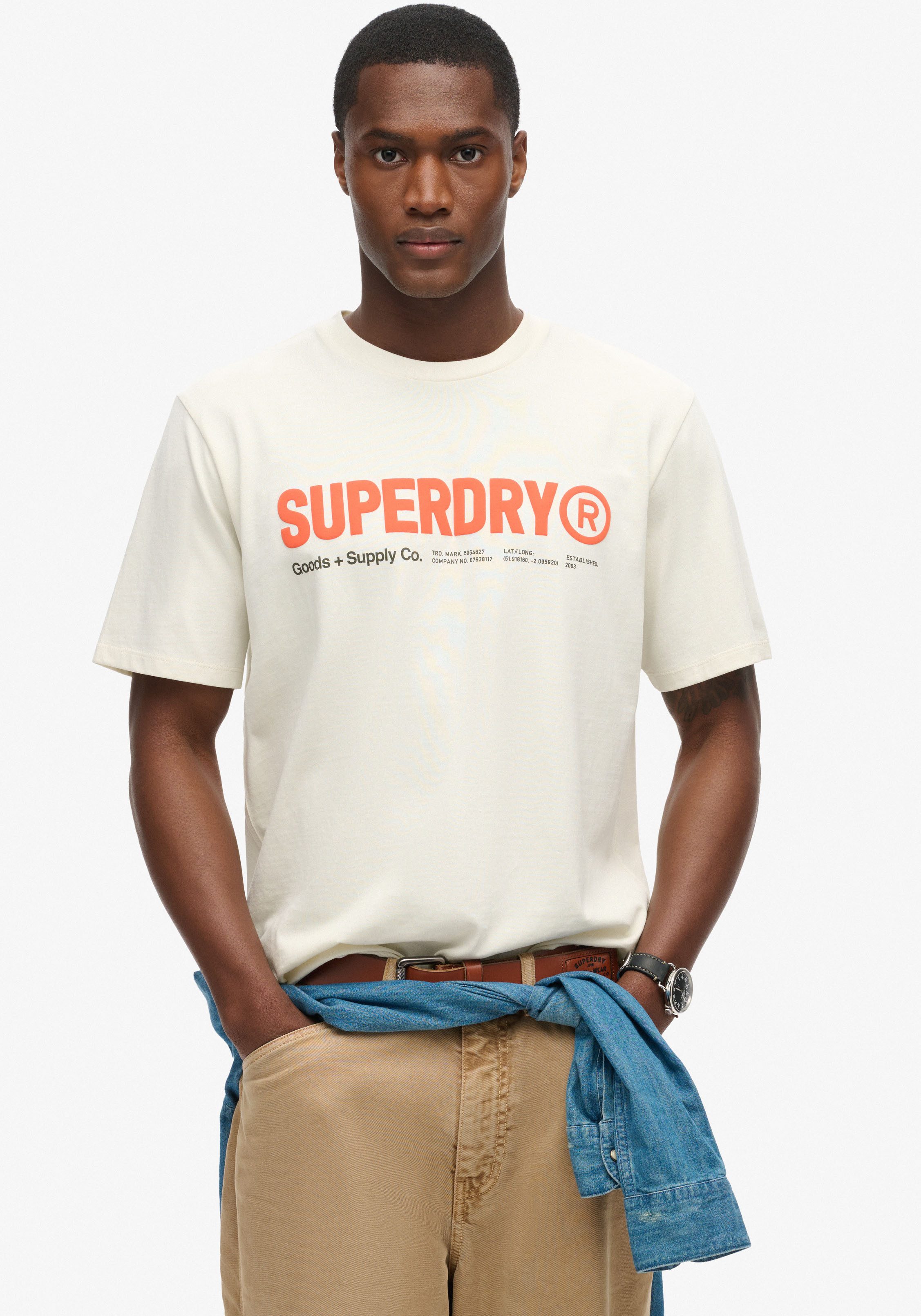 Superdry Shirt met ronde hals