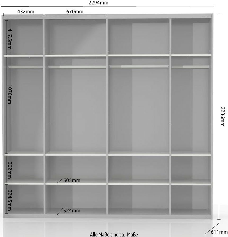 Places of Style Zweefdeurkast Onyx UV gelakt voor duurzame oppervlakken, soft-closefunctie