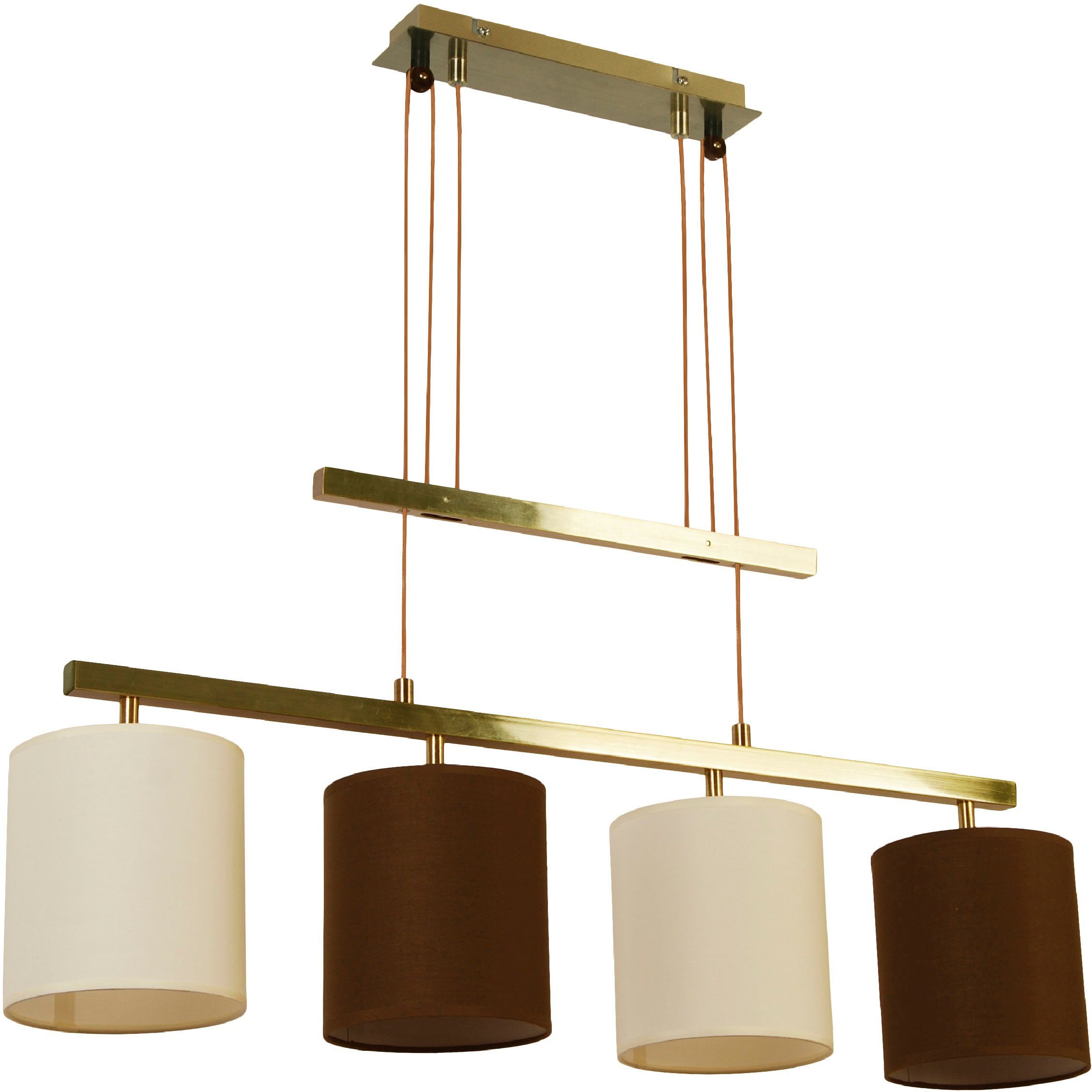 näve Hanglamp Tilde verstelbaar, staal/textiel, hoogte: 116 cm, excl. 4x e27 max. 40w (1 stuk)