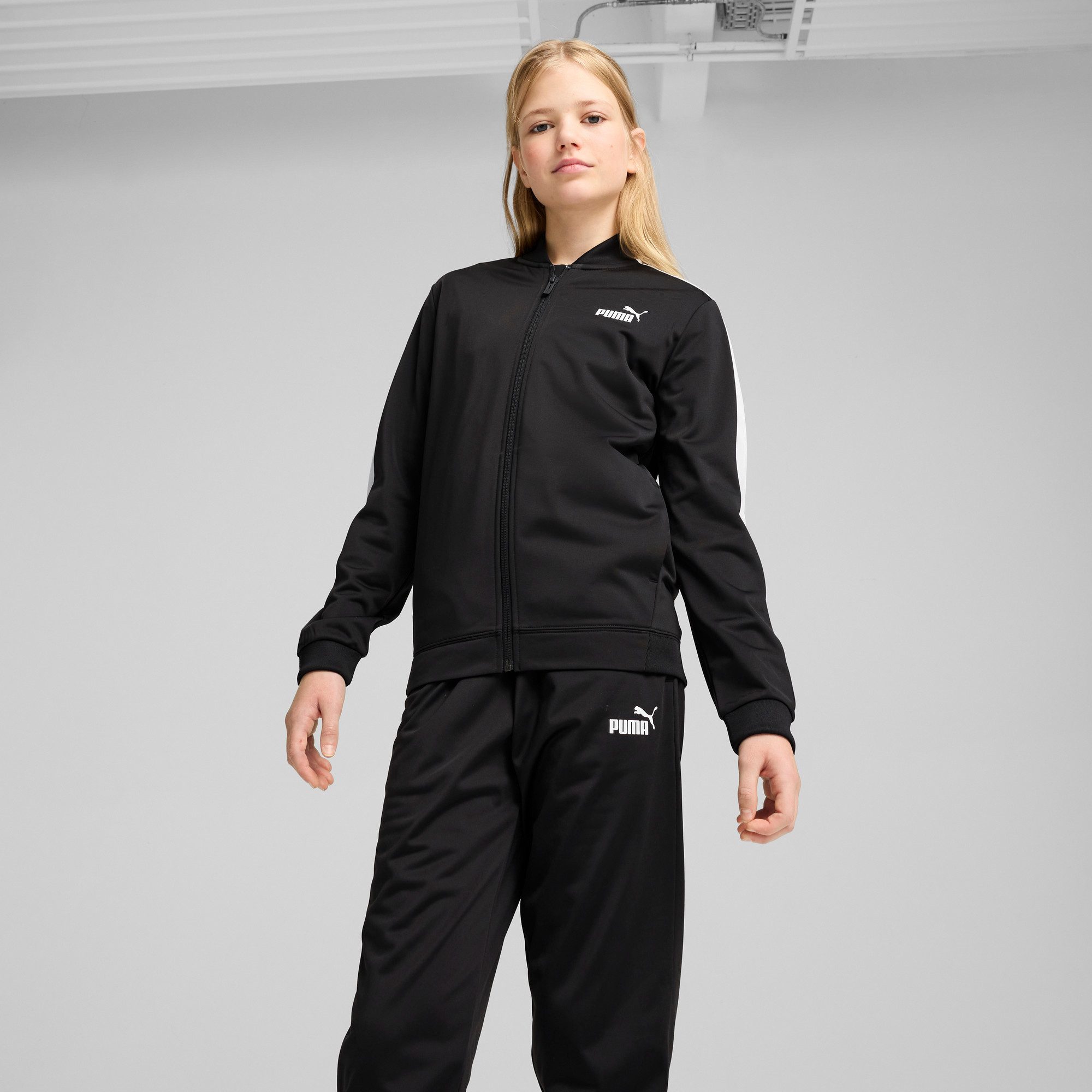 PUMA Trainingspak POLY BASEBALL SUIT G (2-delig) fitness maat 128 zwart