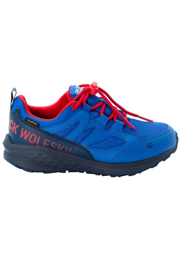 Jack Wolfskin Unleash 4 Speed Texapore Kids Waterdichte wandelschoenen Kinderenblue / red blue / red