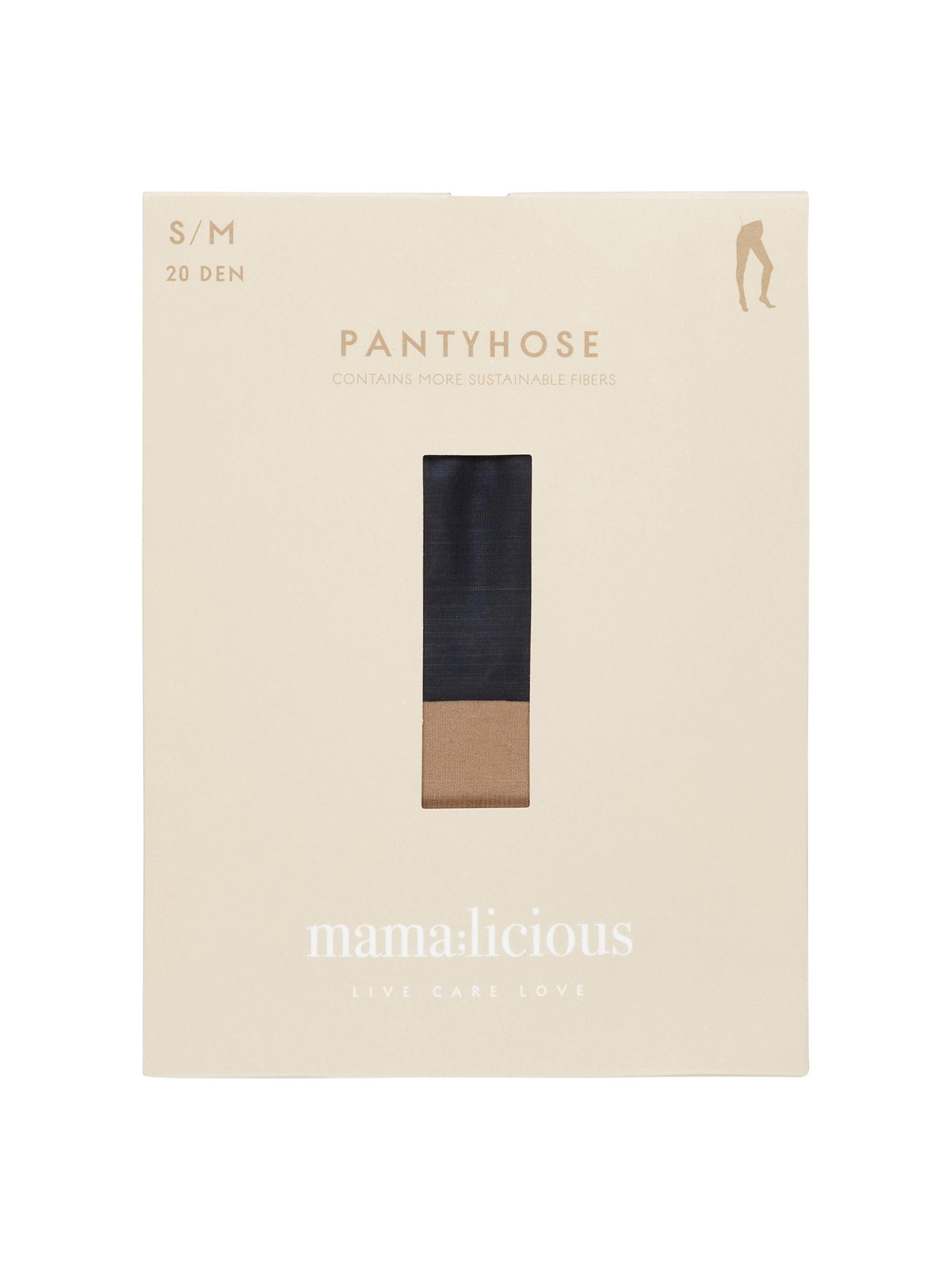 Mamalicious Zwangerschapspanty MLMALOU PANTY 20 DEN 2-P A. NOOS (set, 2 stuks)