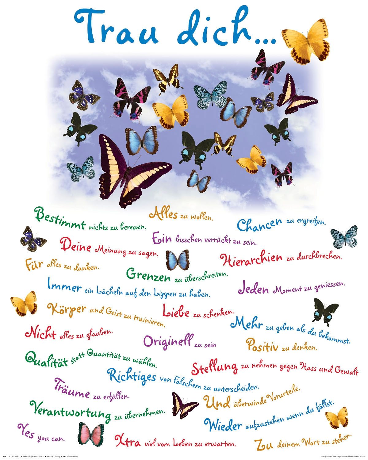 Home affaire Wanddecoratie Trau dich…