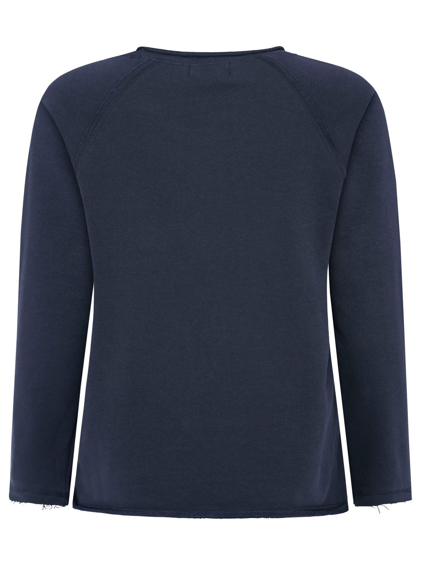 Zwillingsherz Sweatshirt met used-look randen, vuurtoren geborduurd