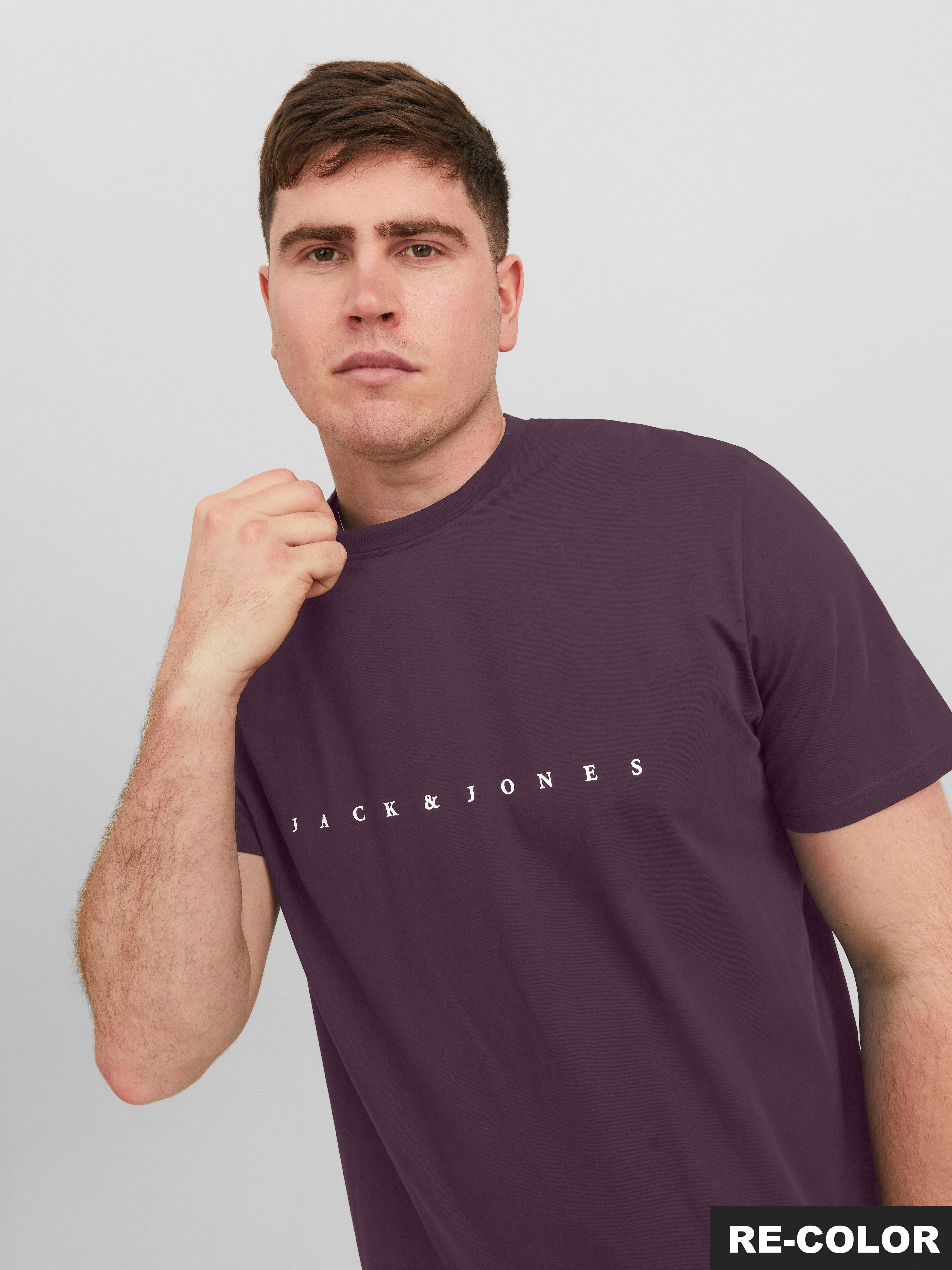 Jack & Jones PlusSize Shirt met ronde hals JJESTAR JJ TEE SS NOOS PLS