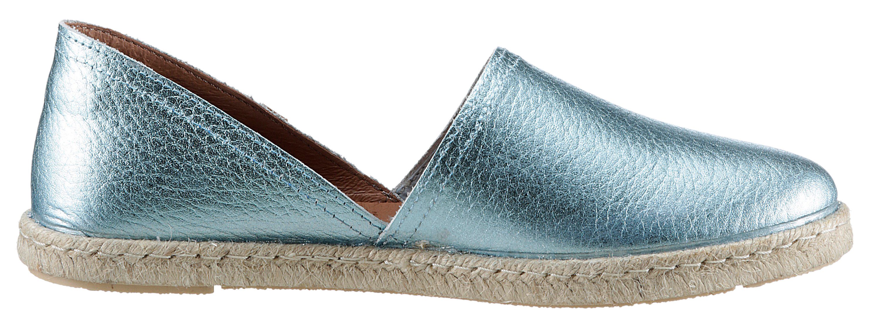 VERBENAS Espadrilles CARMEN NUCLEO METAL , slipper, zomerschoen, strandschoen in metallic look