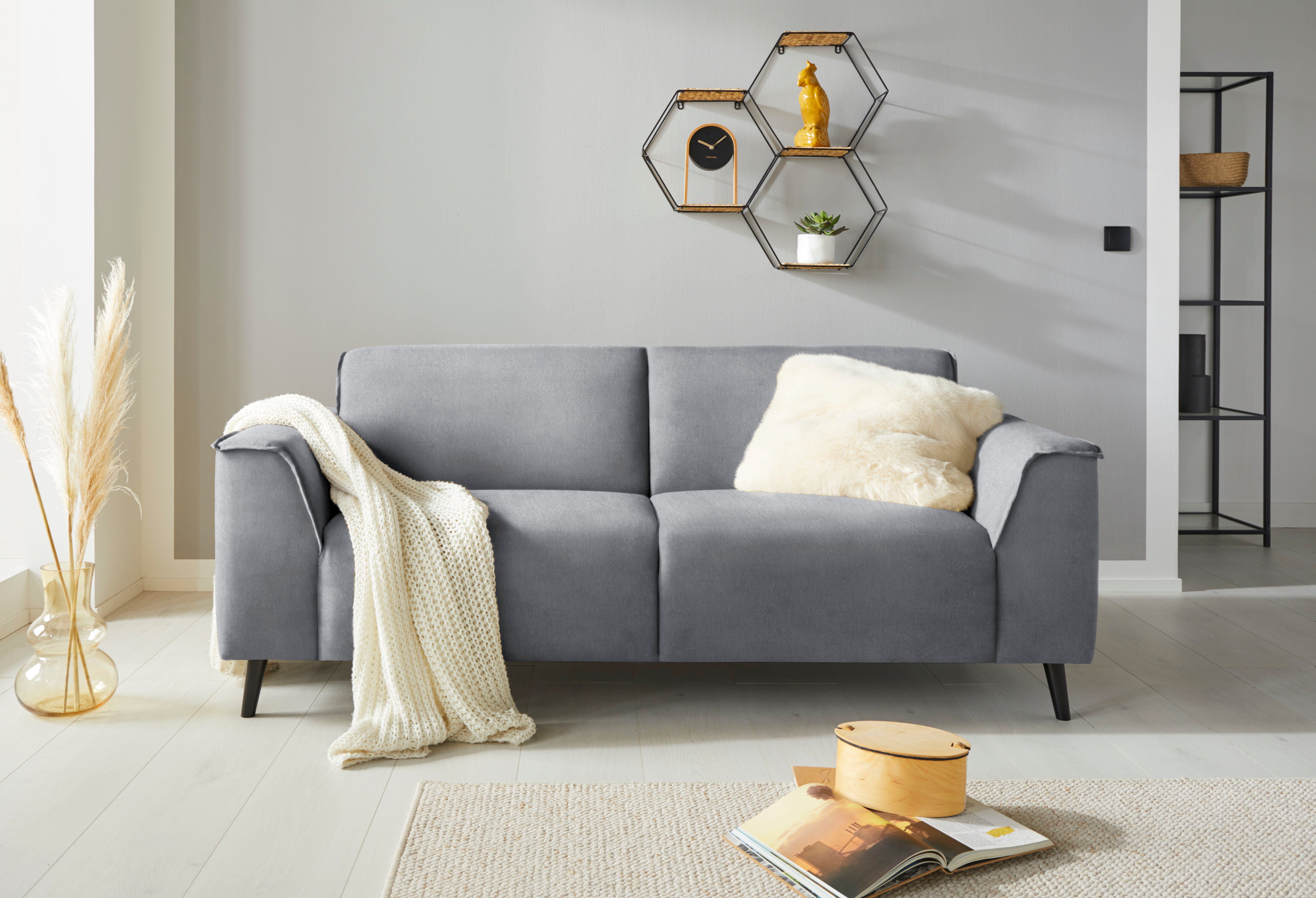 DOMO collection 2,5-zitsbank Amora geweldige afwerkingsdetails, comfortabel,