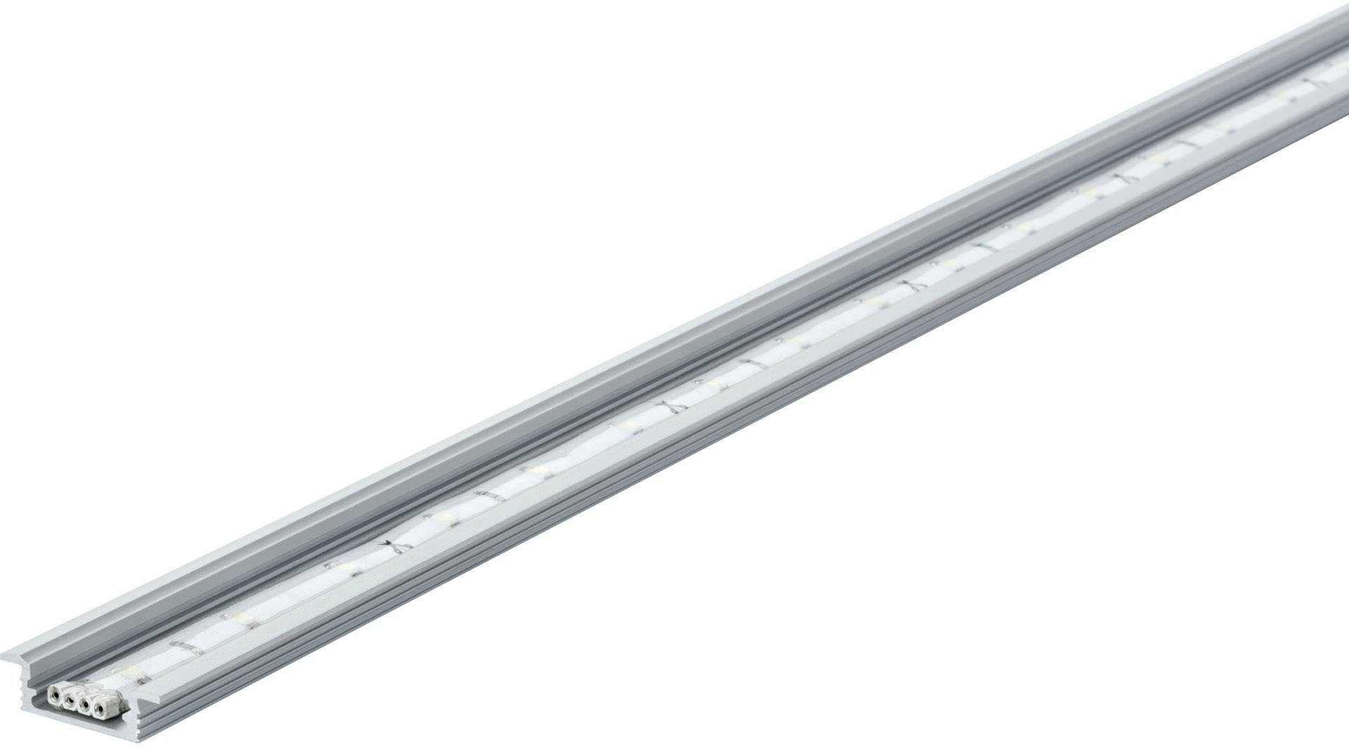 Paulmann Led-strepen Vloer Profiel met Diffuser 100cm Geanodiseerd Alu, Satin, Alu/Kunststof Alu (1 stuk)