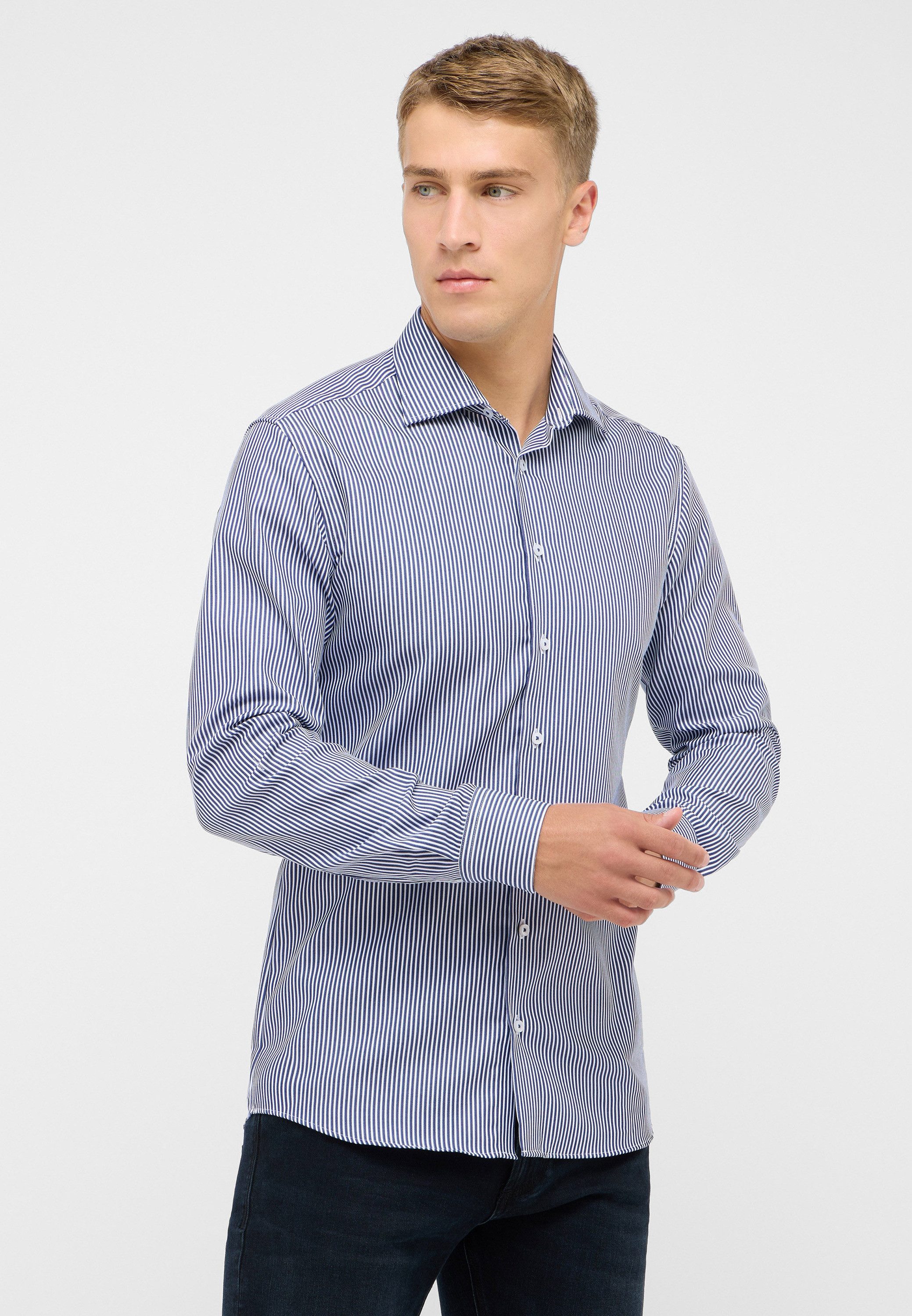 Eterna Overhemd met lange mouwen Slim fit