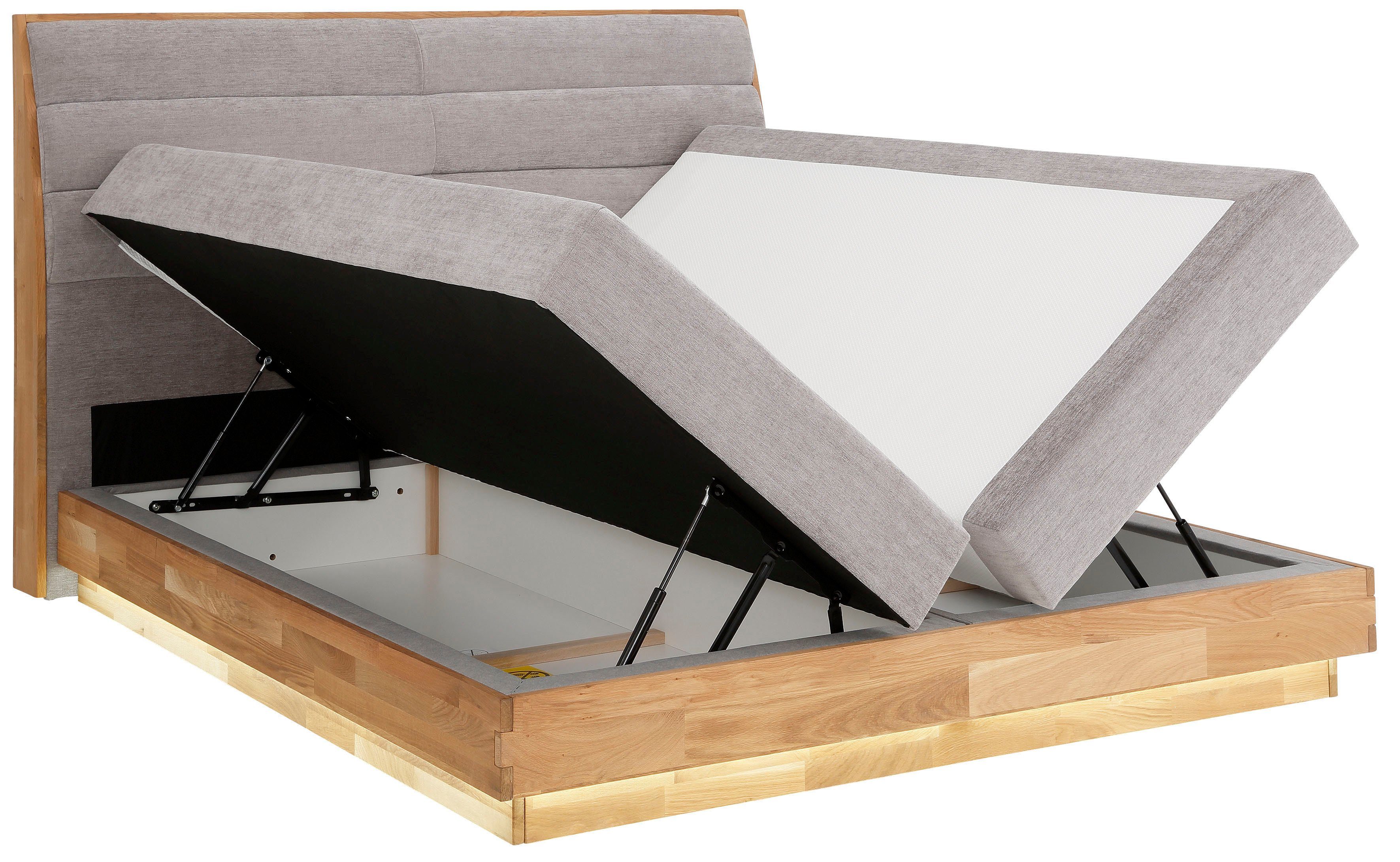 OTTO products Boxspring Ledverlichting, met gecertificeerde, gerecyclede overtrekstoffen