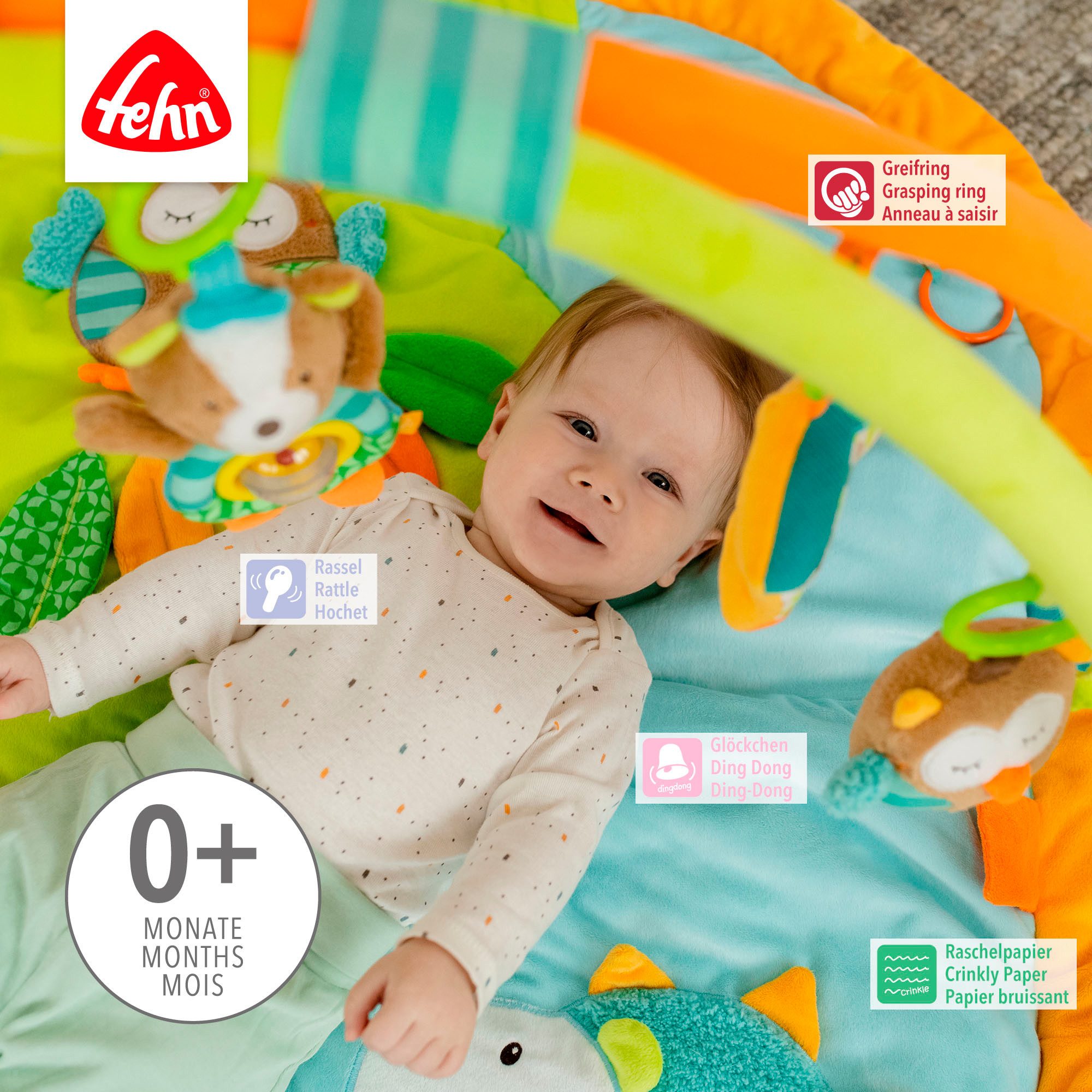 Fehn Speelboog Sleeping Forest, 3-D-activiteitdeken