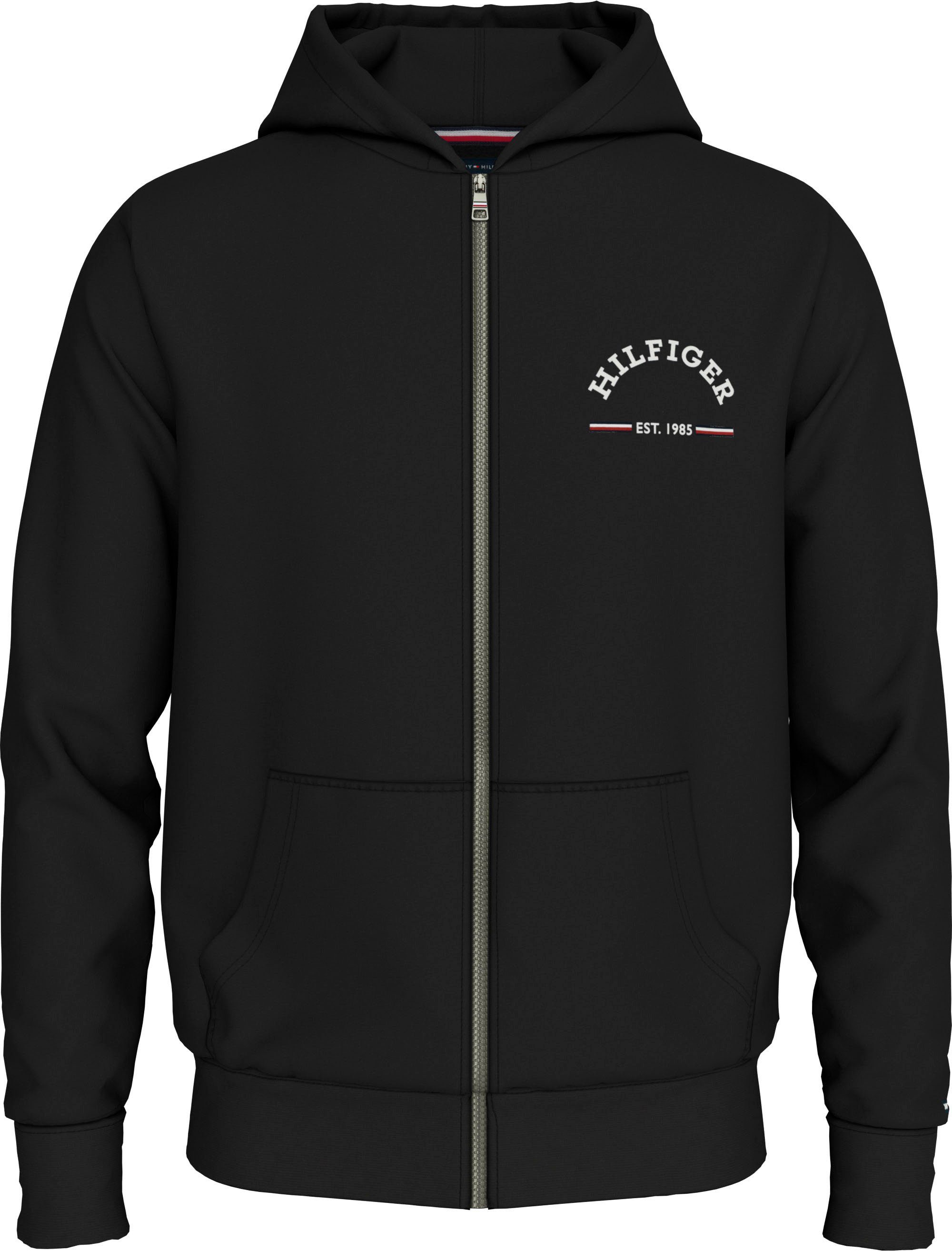 Tommy Hilfiger Capuchonsweatvest ROUNDALL HOODED ZIP THROUGH