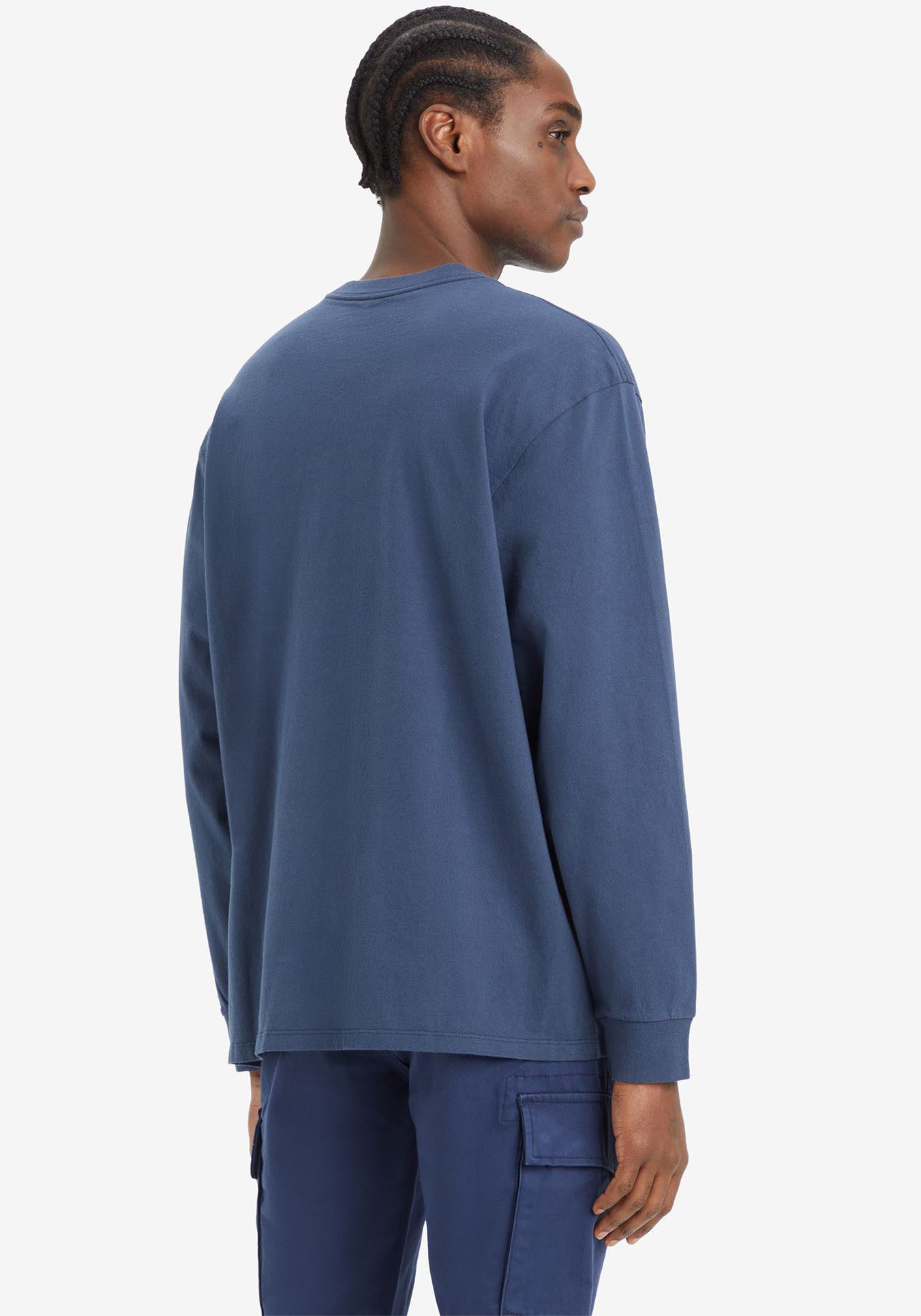 Levi's® Shirt met lange mouwen LS CLASSIC RELAXED TEE met letterprint/borduring op de borst