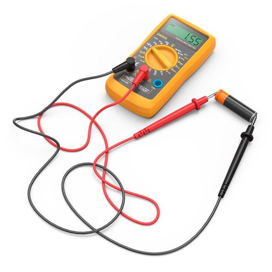 Hama Multimeter Digitale multimeter voor het meten van spanning, stroom en weerstand, 300V