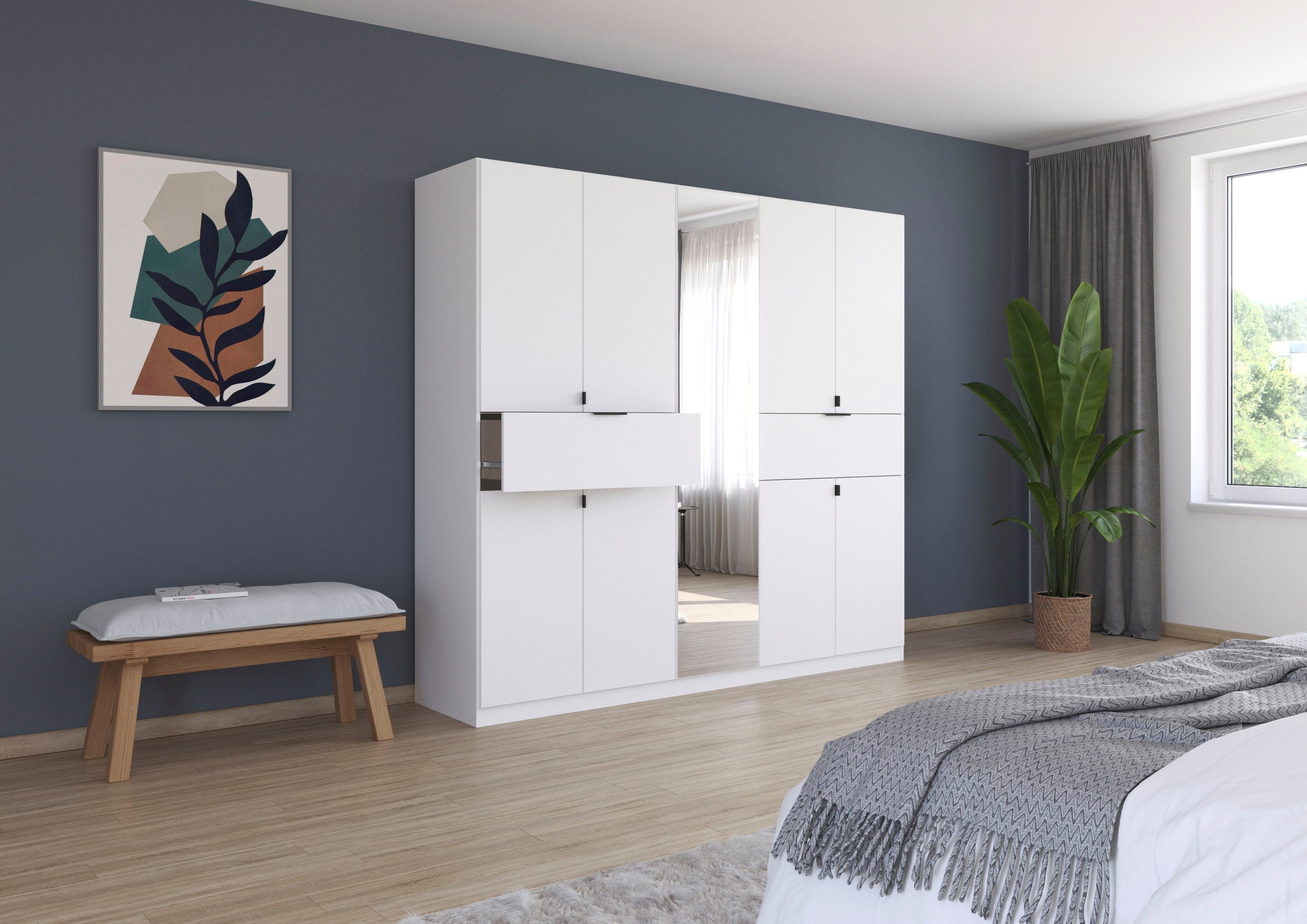 rauch Draaideurkast Kledingkast kast garderobe waskast TICAO met 2 ruime lades, veel opbergruimte made in germany