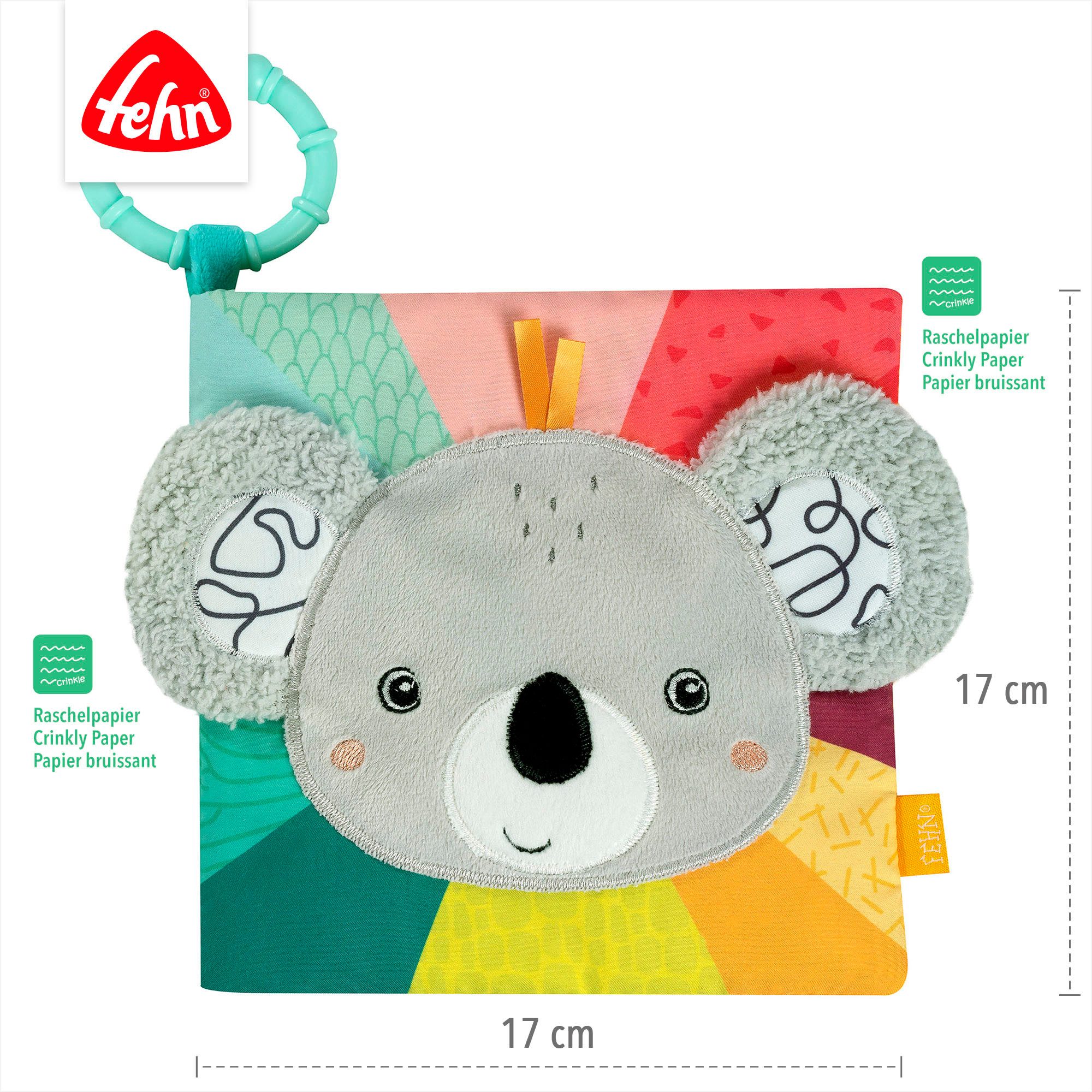 Fehn Grijpspeeltje DoBabyDoo, Koala stoffen boek