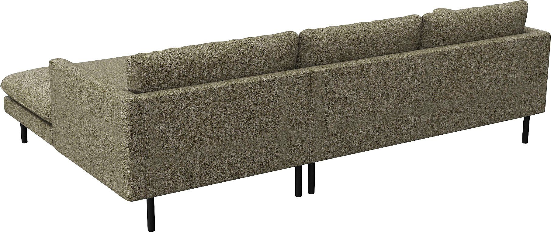 FLEXLUX Hoekbank Bolzano, elegant en comfortabel, L-vorm Zitting van koudschuim & stalen vering, losse zit- en rugkussens