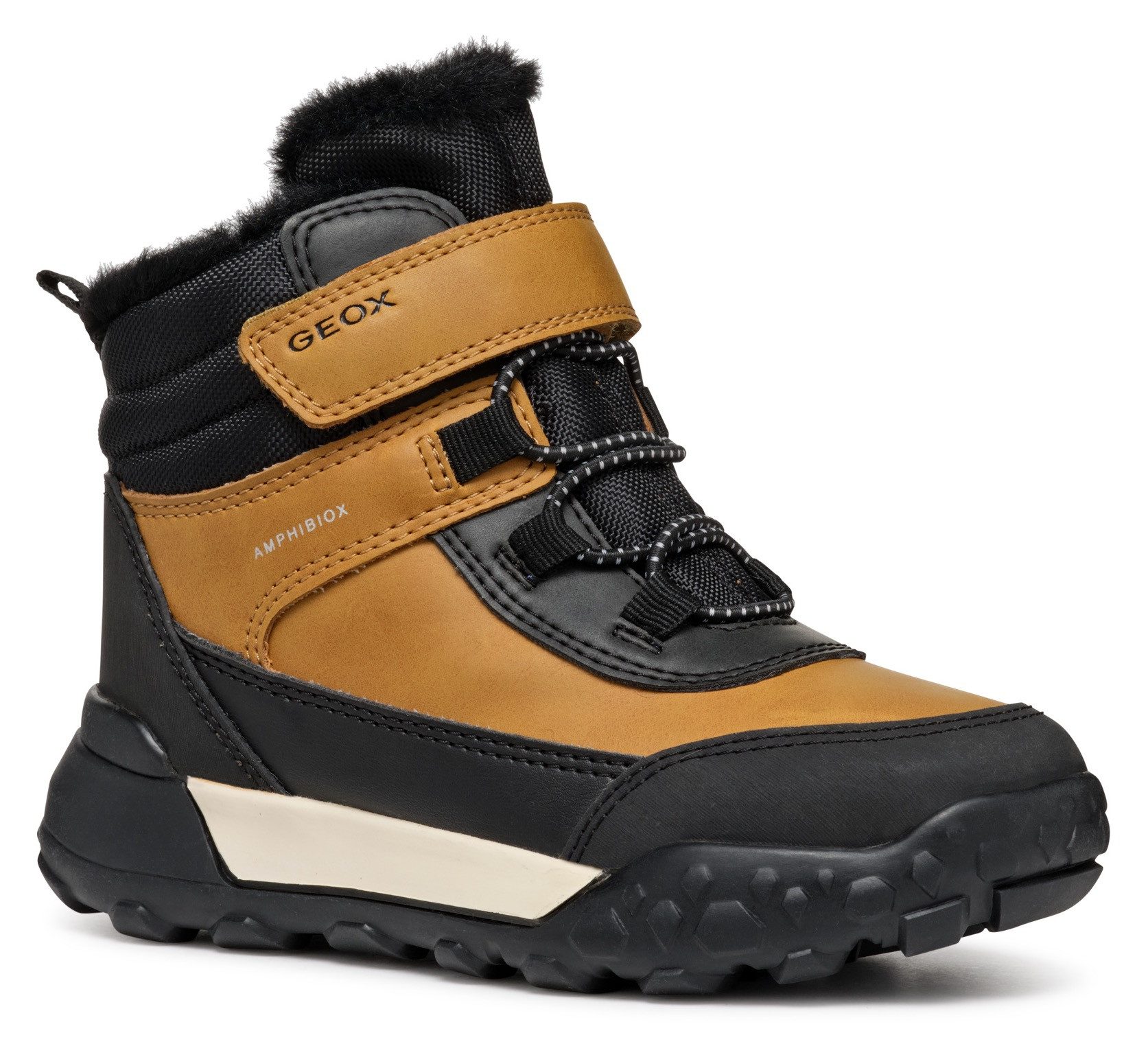 Geox Winterlaarzen J TREKKYUP BOY B ABX Klittenbandlaarzen, sneeuwlaarzen, winterlaarzen met klittenband