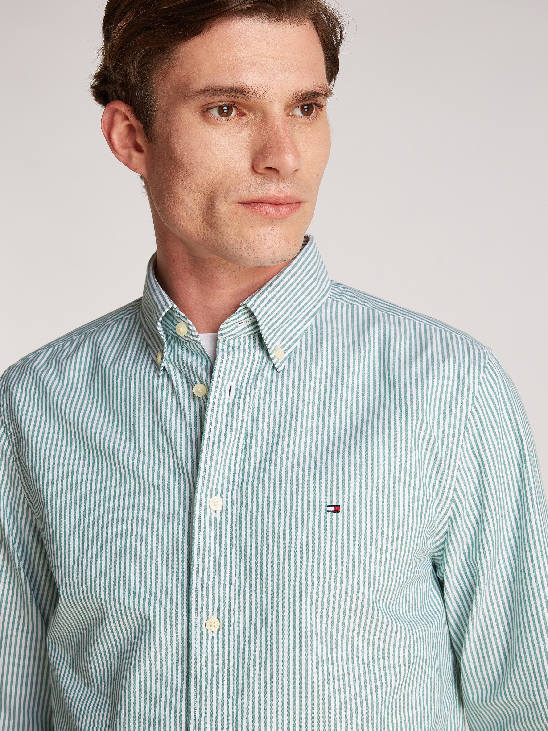 Tommy Hilfiger Overhemd met lange mouwen FLEX POPLIN CLASSIC STP RF SHIRT