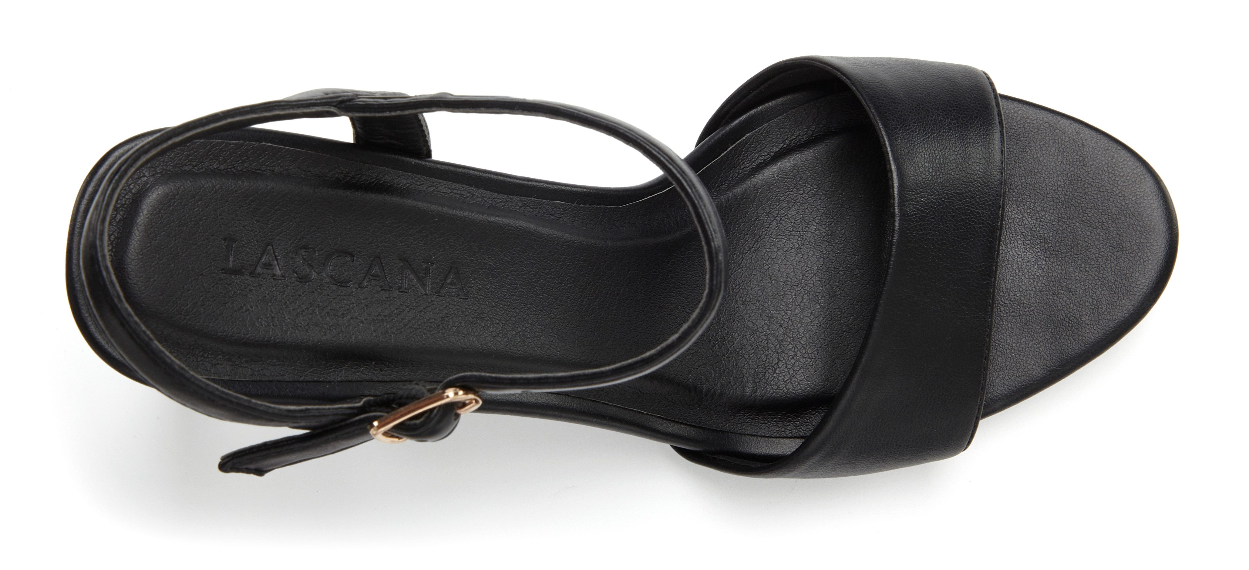 Lascana Highheel sandaaltjes Zomerschoen Bandjessandaal, klassiek elegante design VEGAN