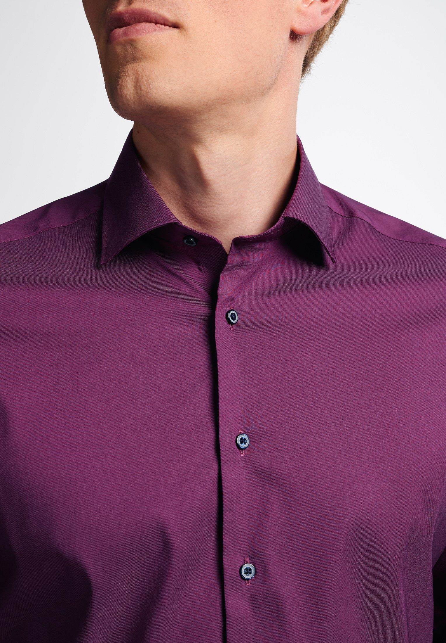 Eterna Overhemd met lange mouwen Slim fit EASY IRON (gemakkelijk te strijken)