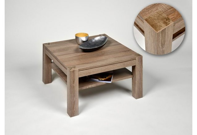 Salontafel van imitatiehout Salontafel van imitatiehout