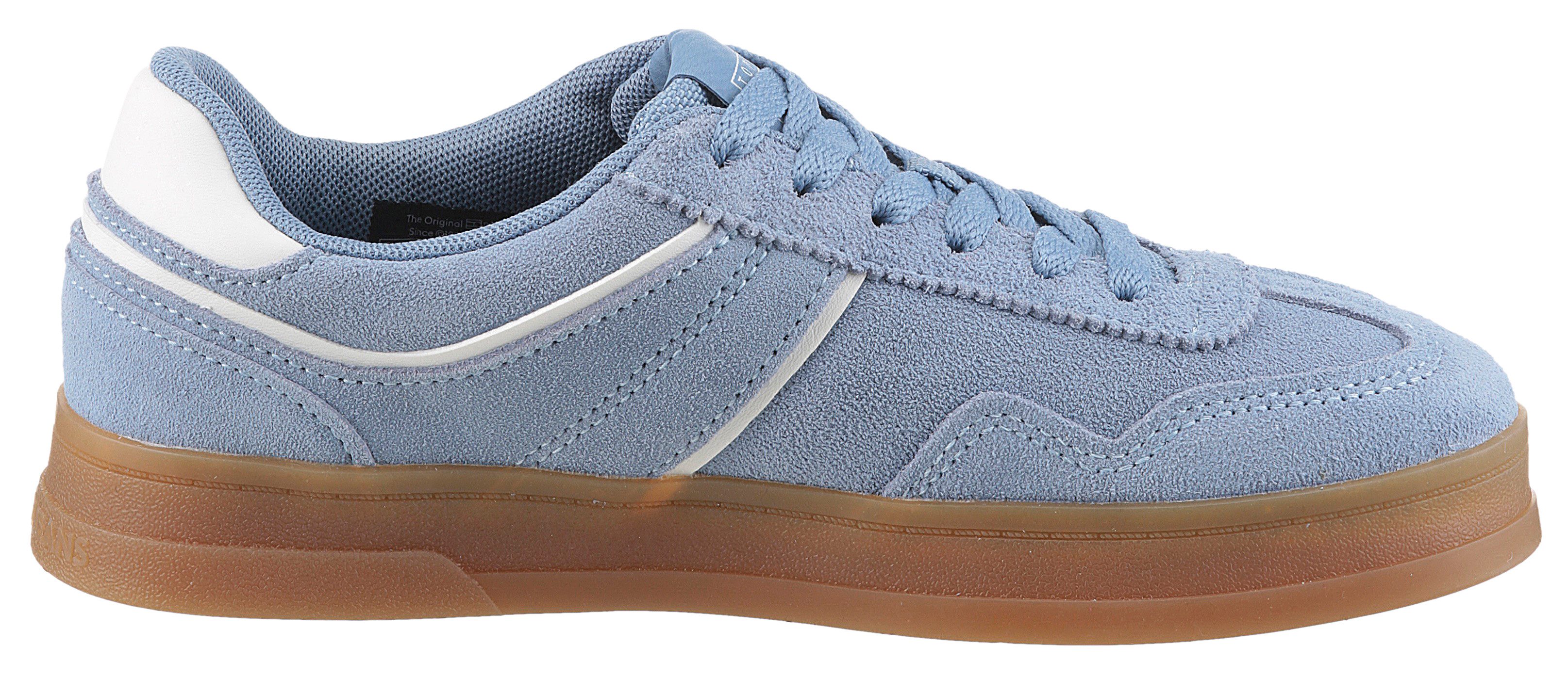 TOMMY JEANS Plateausneakers THE GREENWICH SUEDE vrijetijdsschoen, lage schoen, veterschoen met gepolsterde schacht